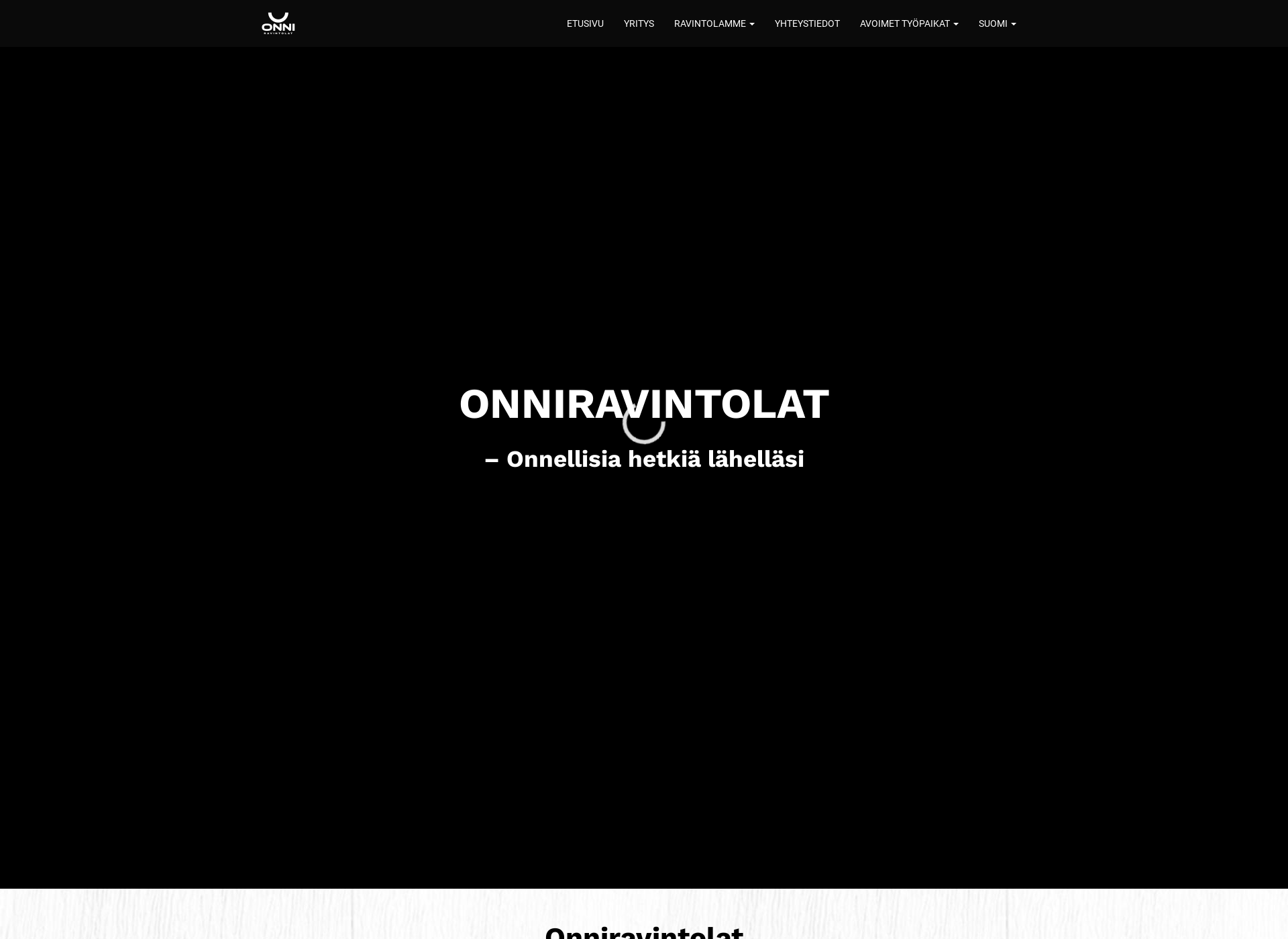 Screenshot for onniravintolat.fi