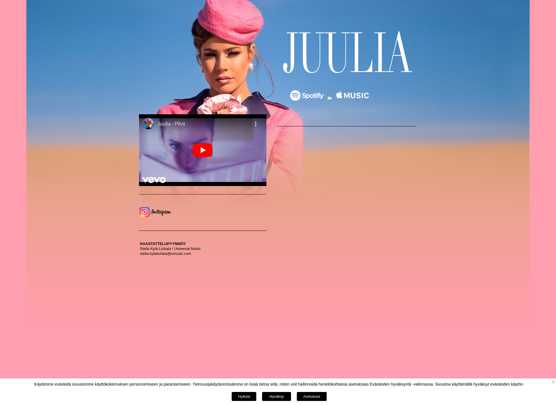 Screenshot for oonjuulia.fi