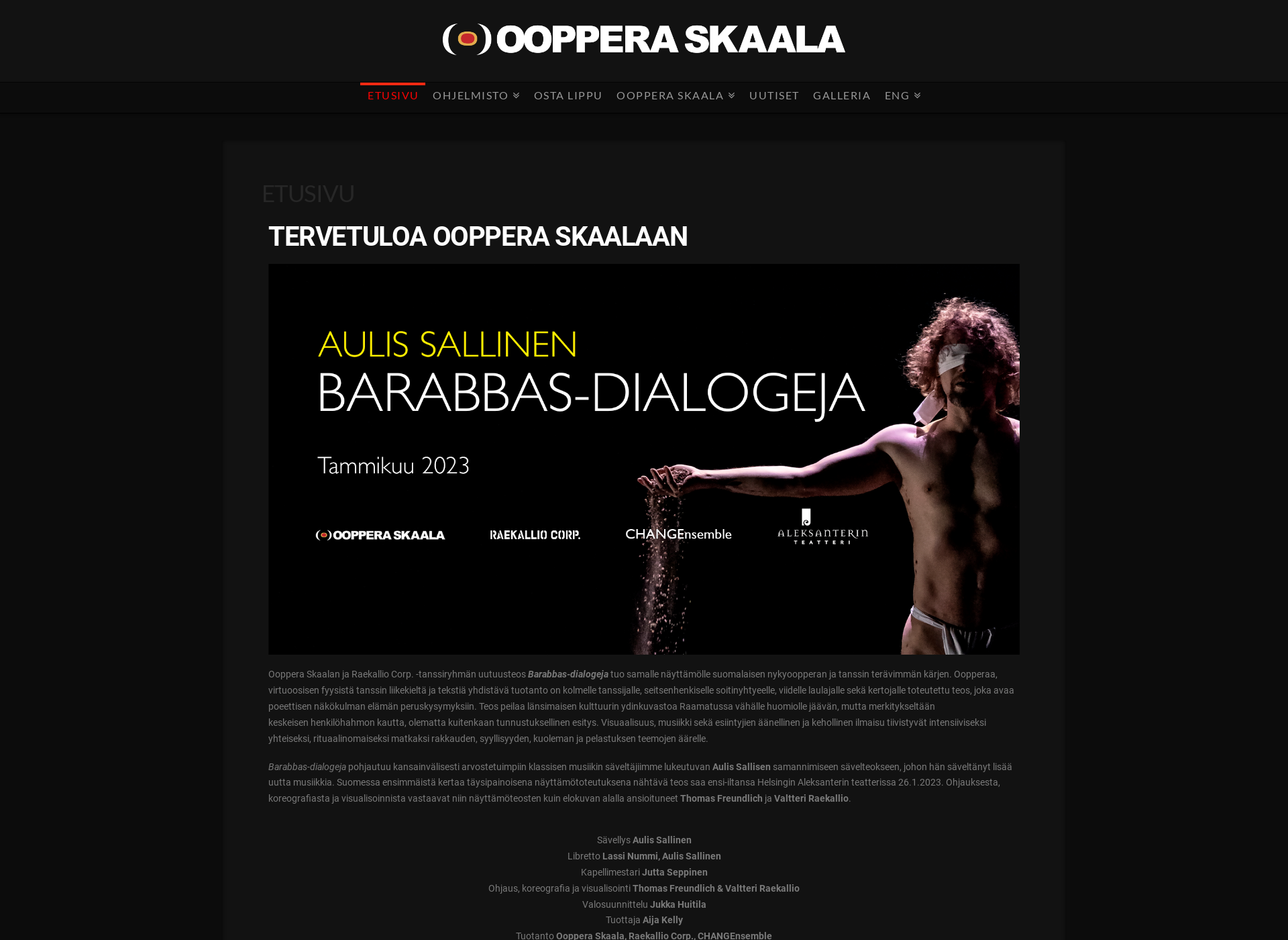 Screenshot for oopperaskaala.fi