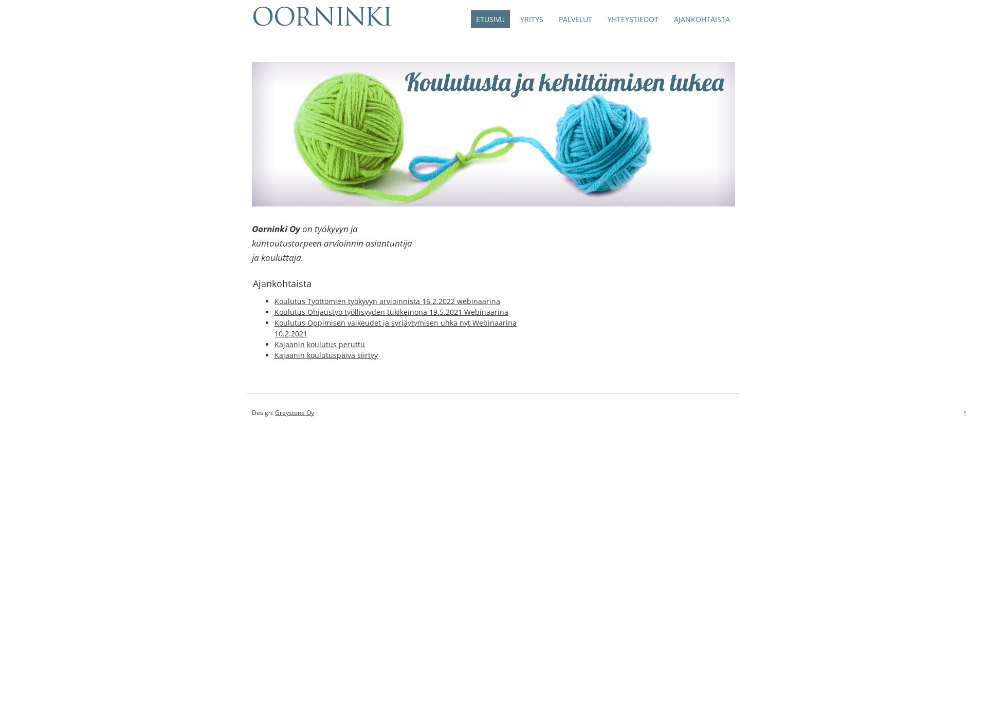 Screenshot for oorninki.fi