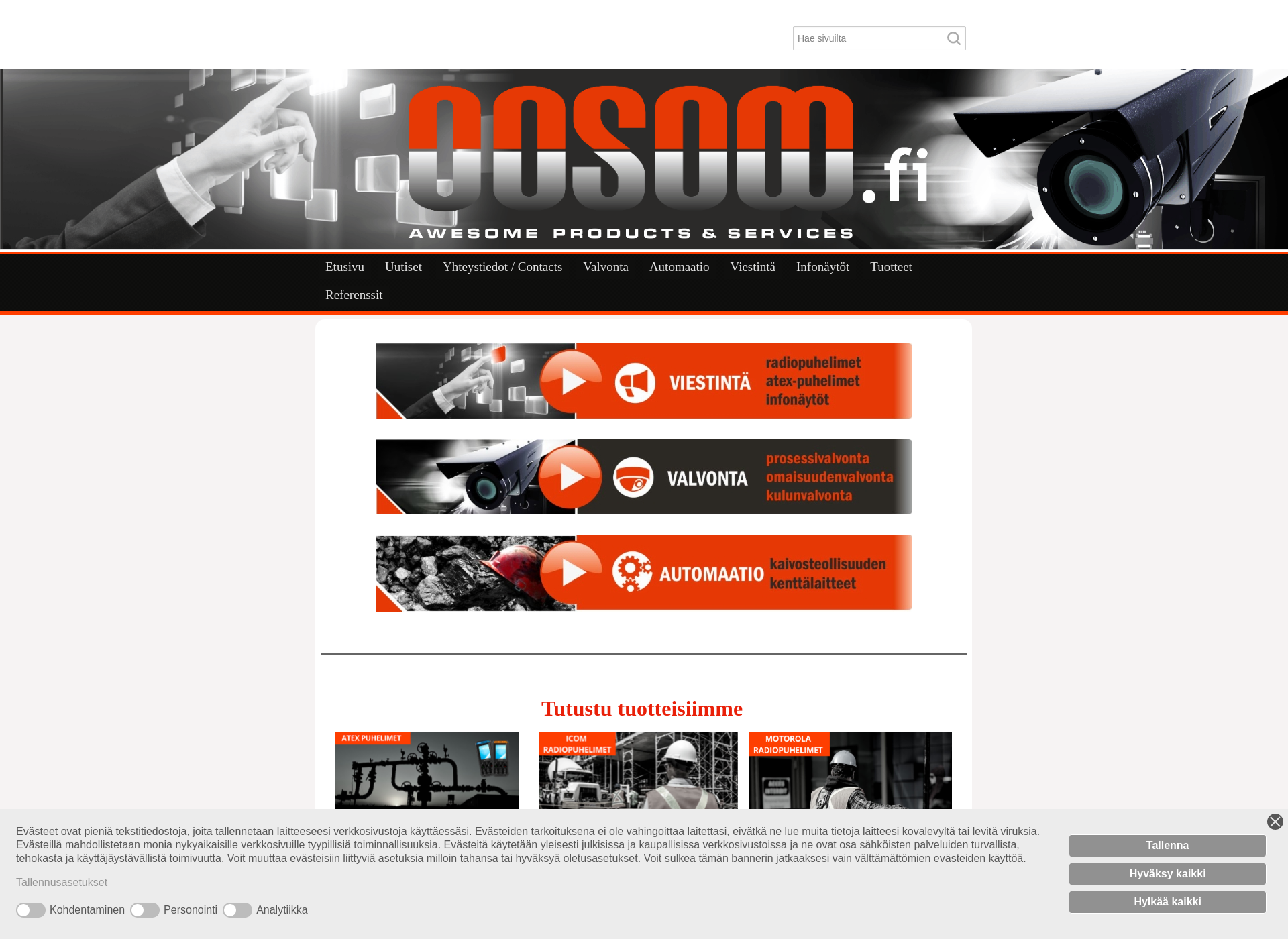 Screenshot for oosom.fi