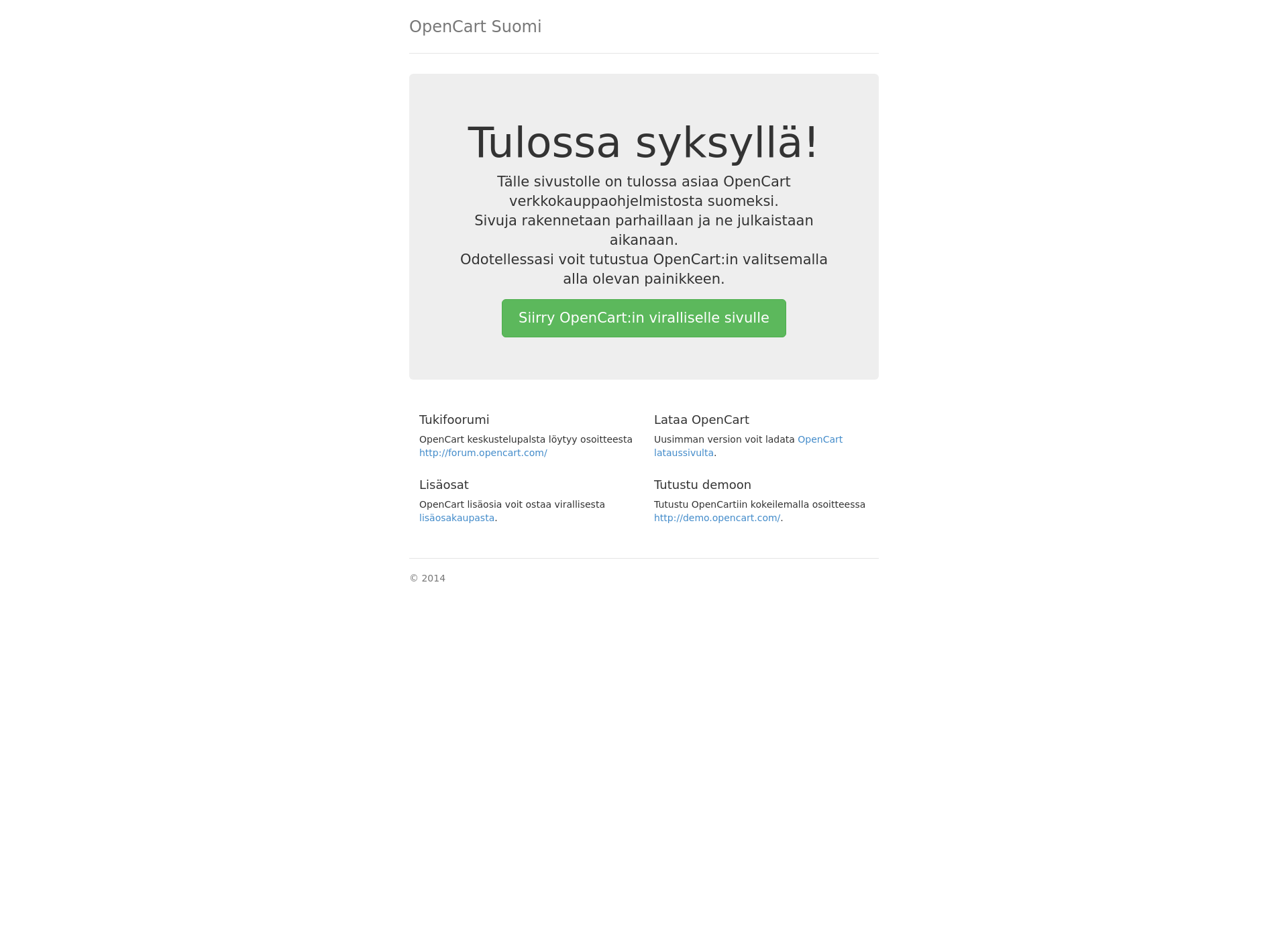 Näyttökuva opencart.fi