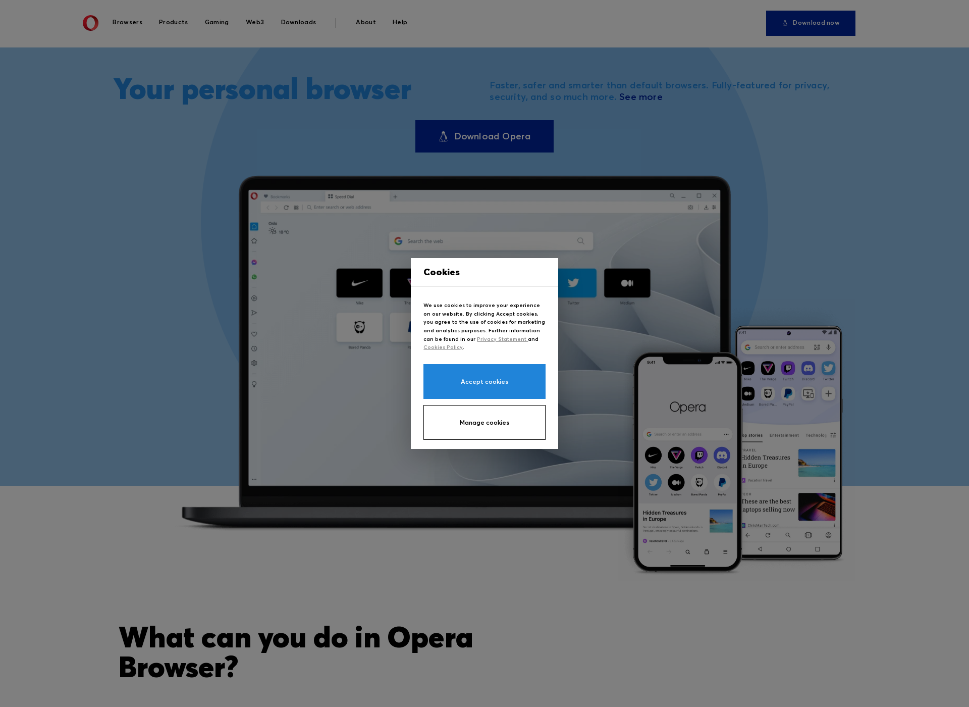 Screenshot for operamini.fi