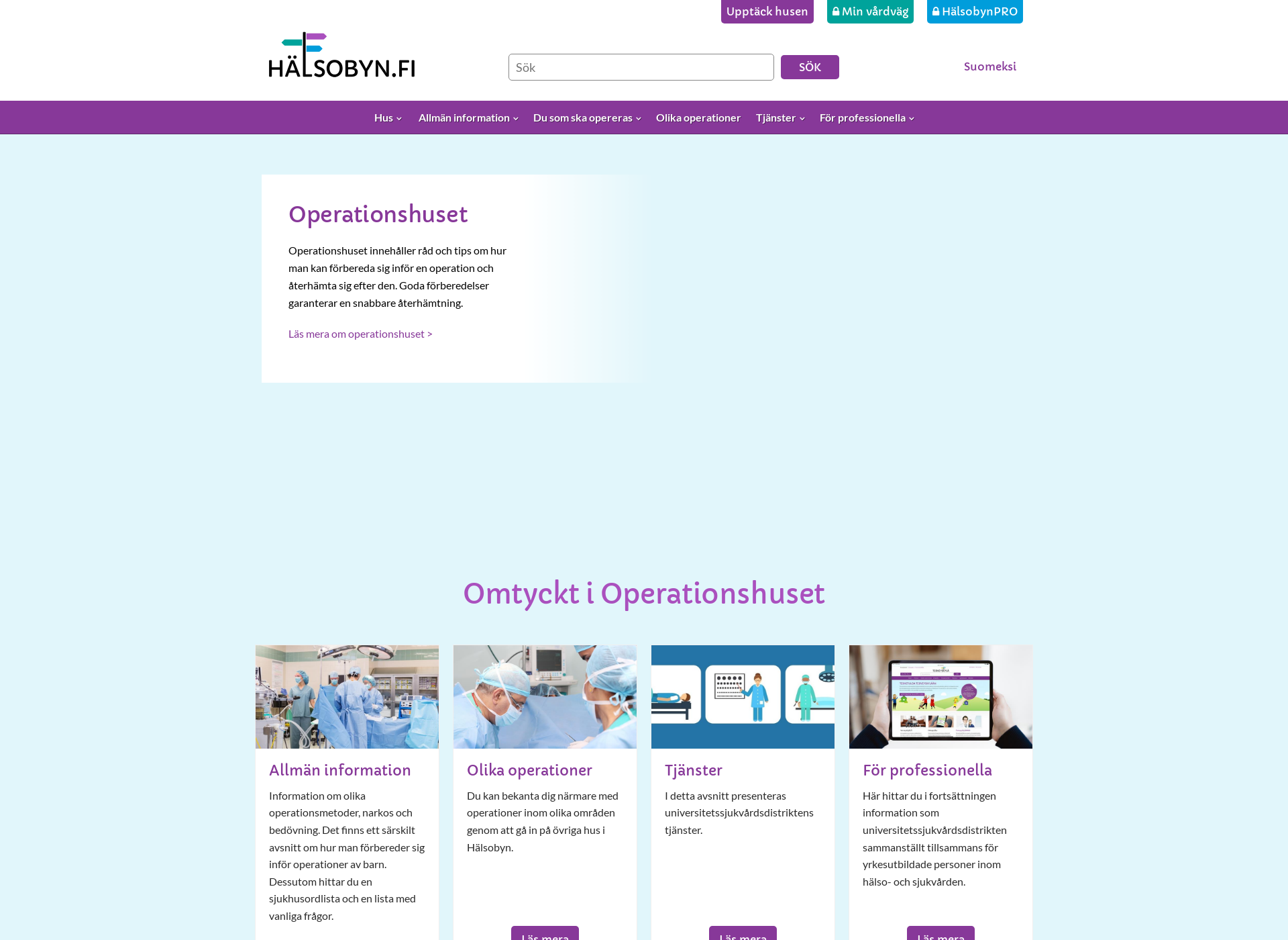 Screenshot for operationshuset.fi