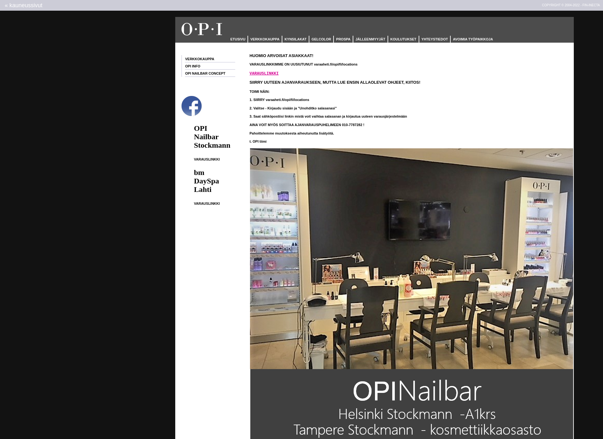 Screenshot for opinail.fi