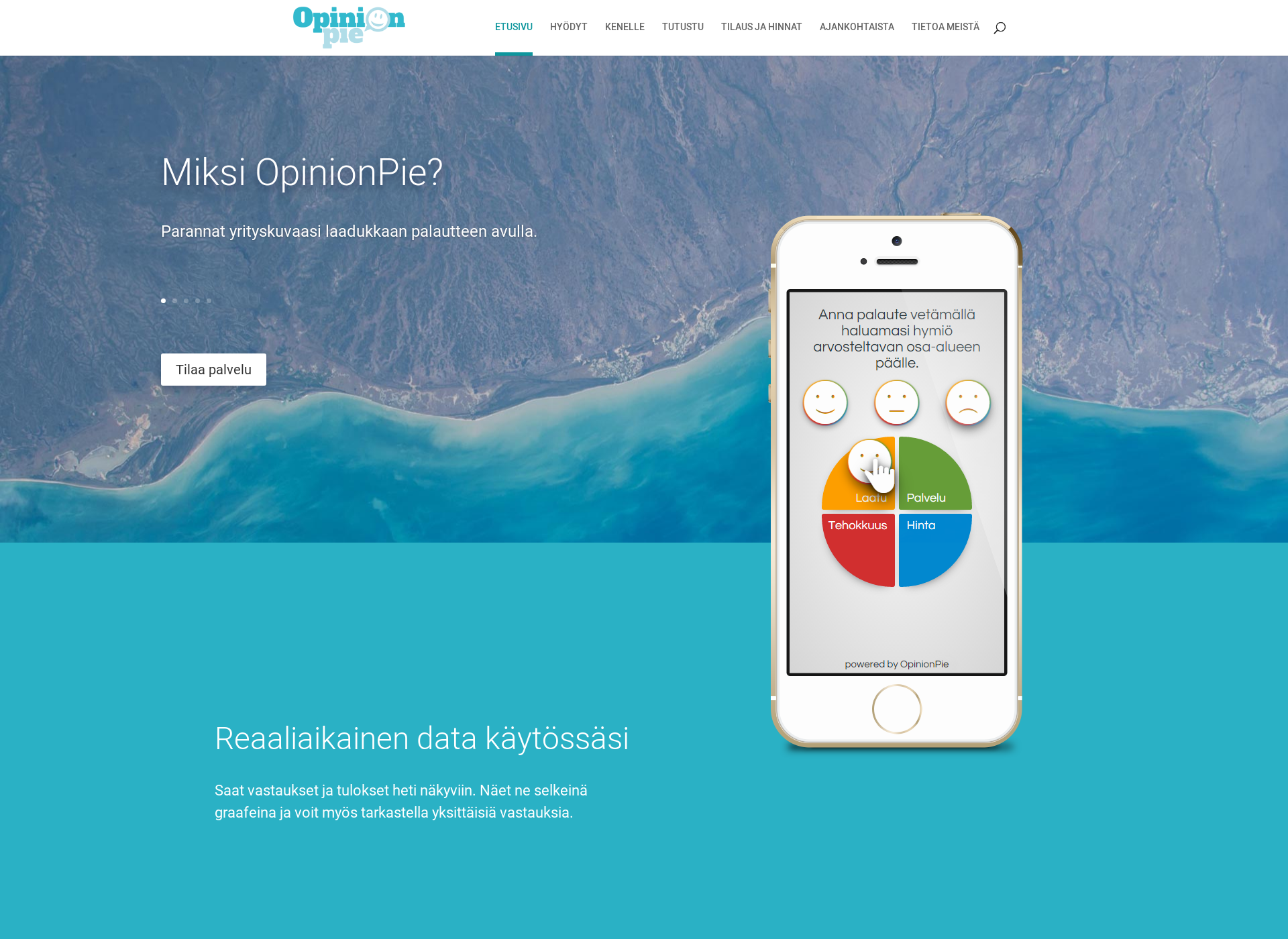 Screenshot for opinionpie.fi