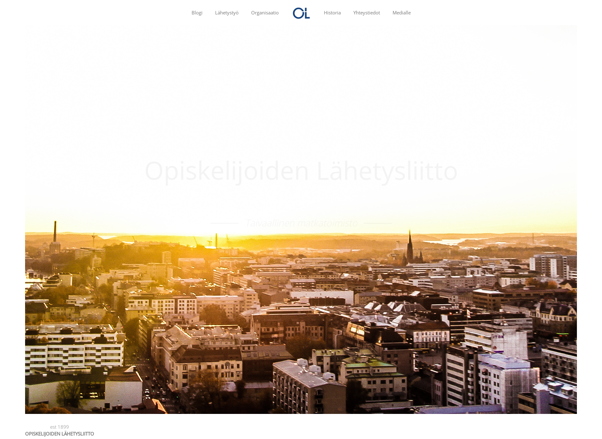 Screenshot for opiskelijoidenlahetysliitto.fi