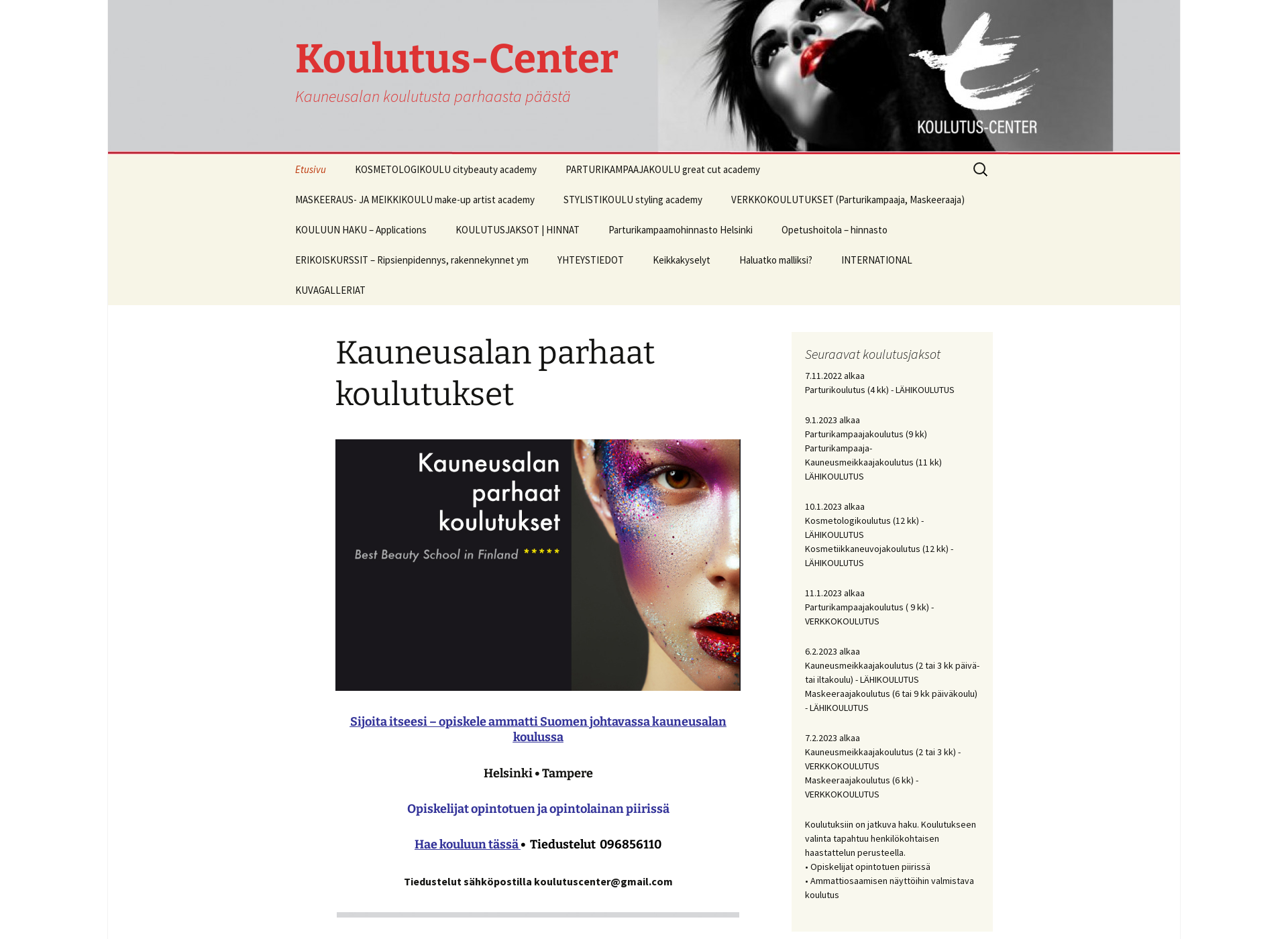 Skärmdump för opiskelua.fi