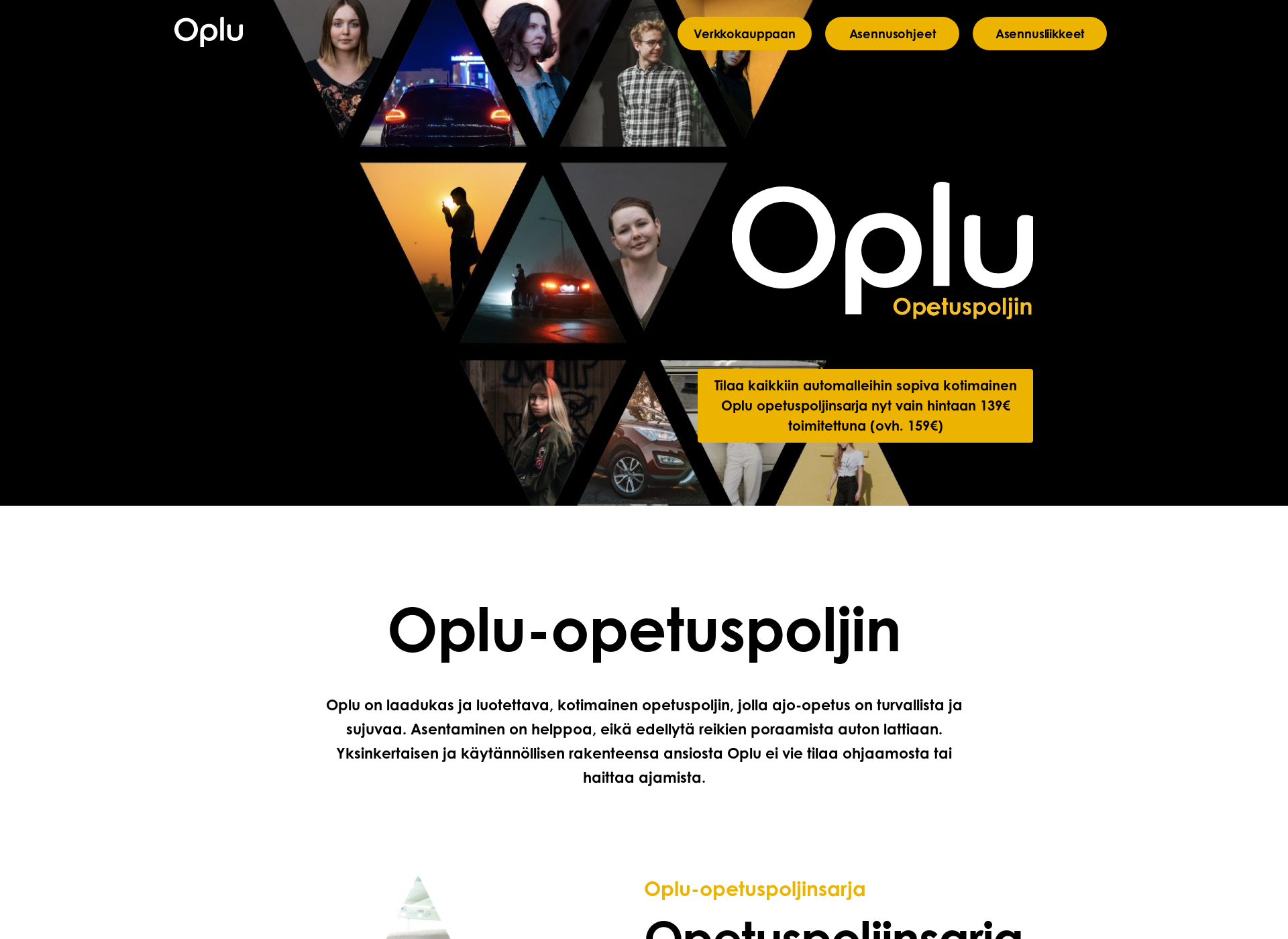 Skärmdump för oplu.fi