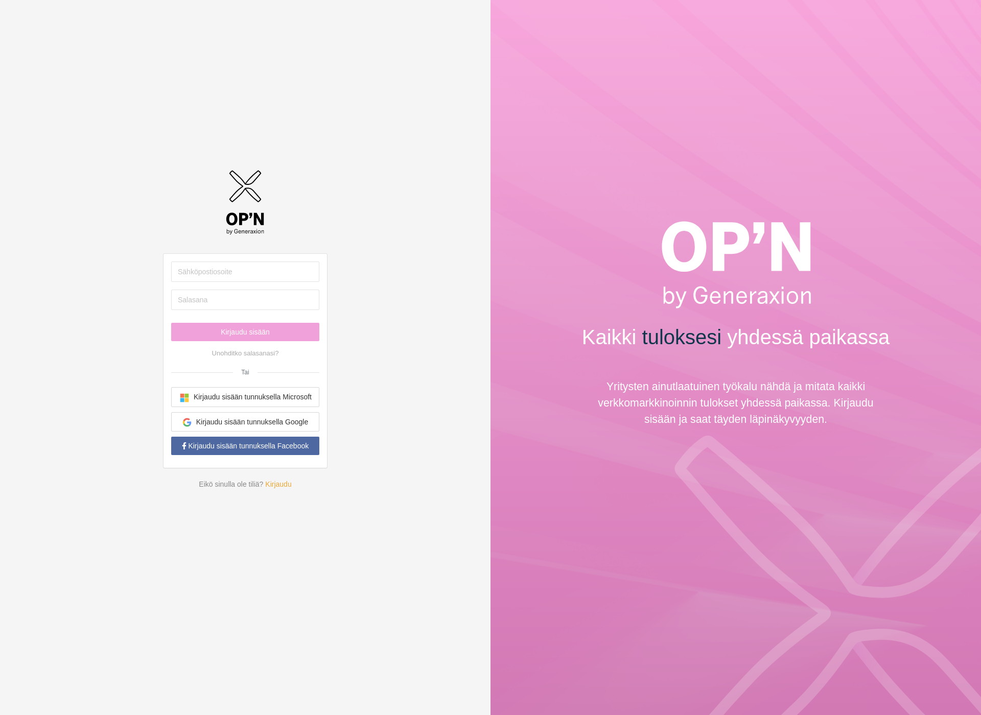 Screenshot for opnx.fi