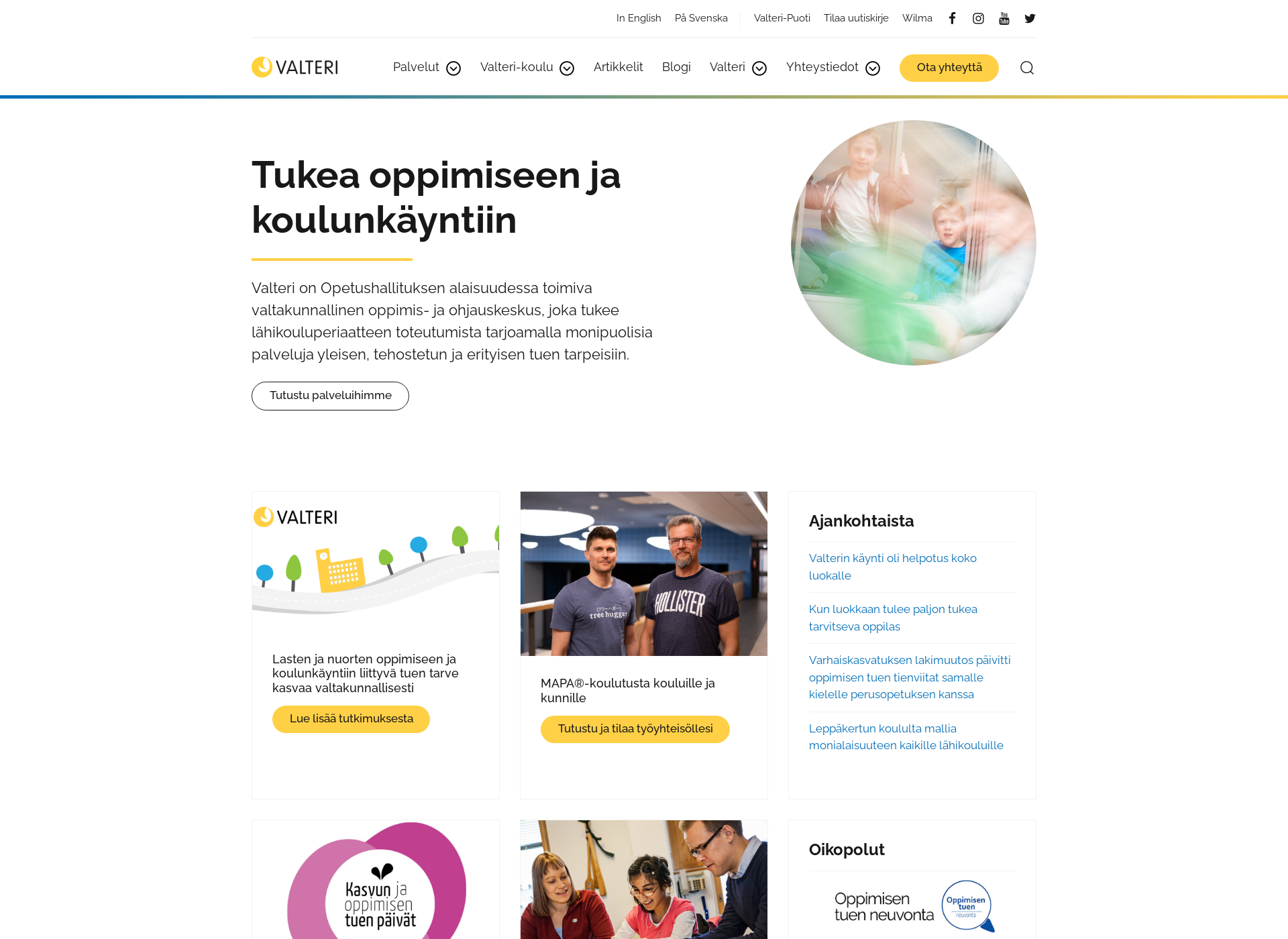 Screenshot for oppimisentuenfoorumi.fi