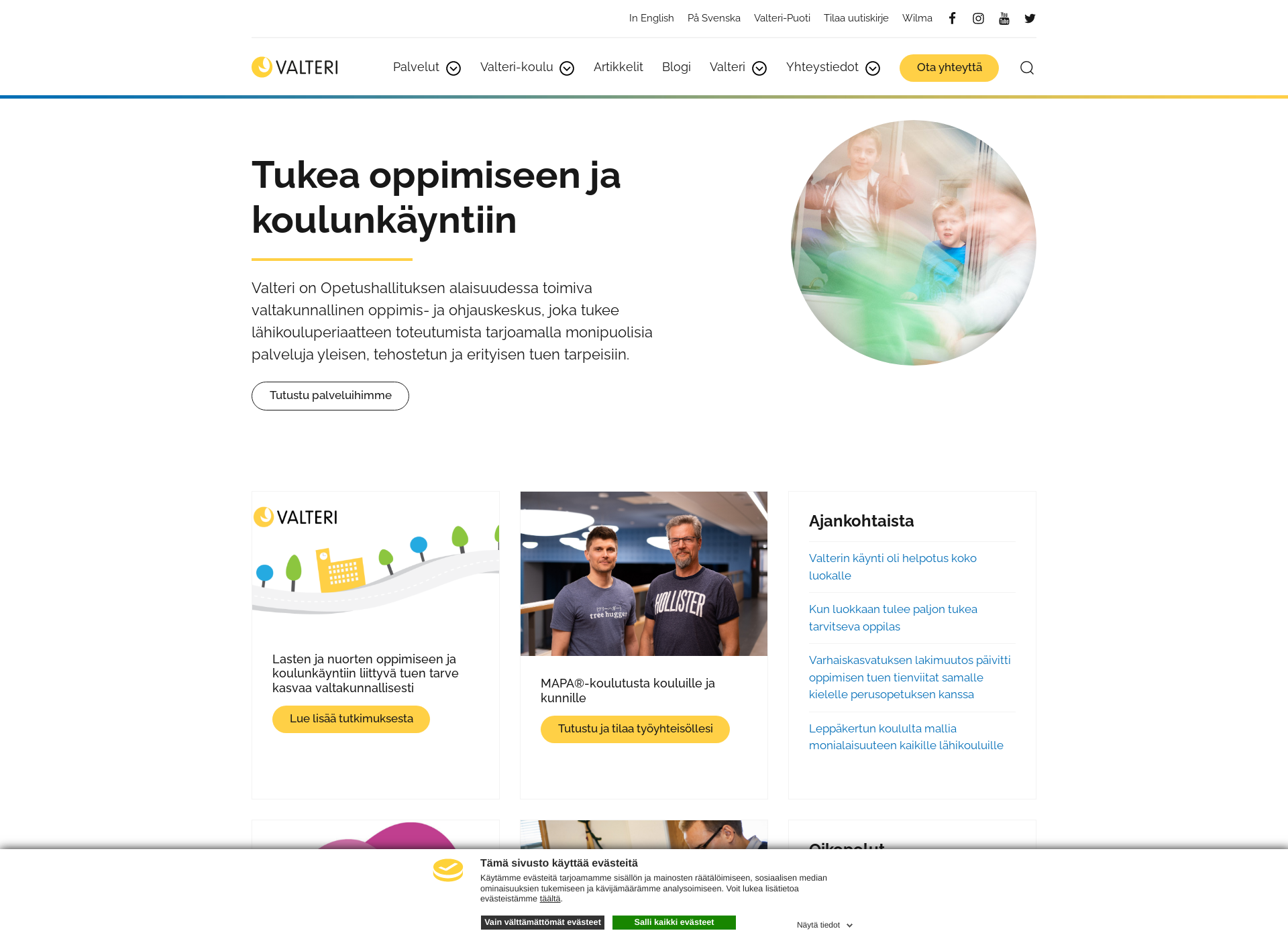 Näyttökuva oppimisentuki.fi