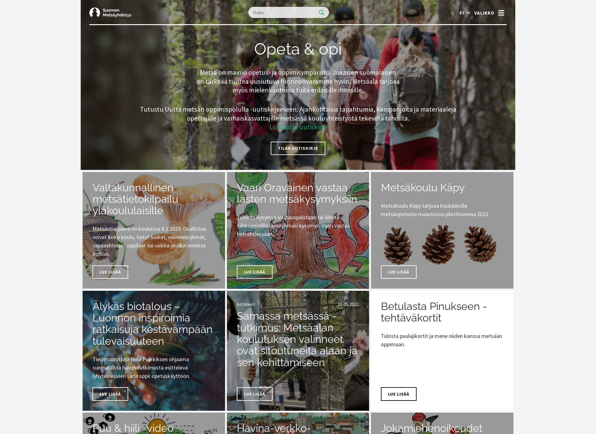 Screenshot for oppimispolku.fi