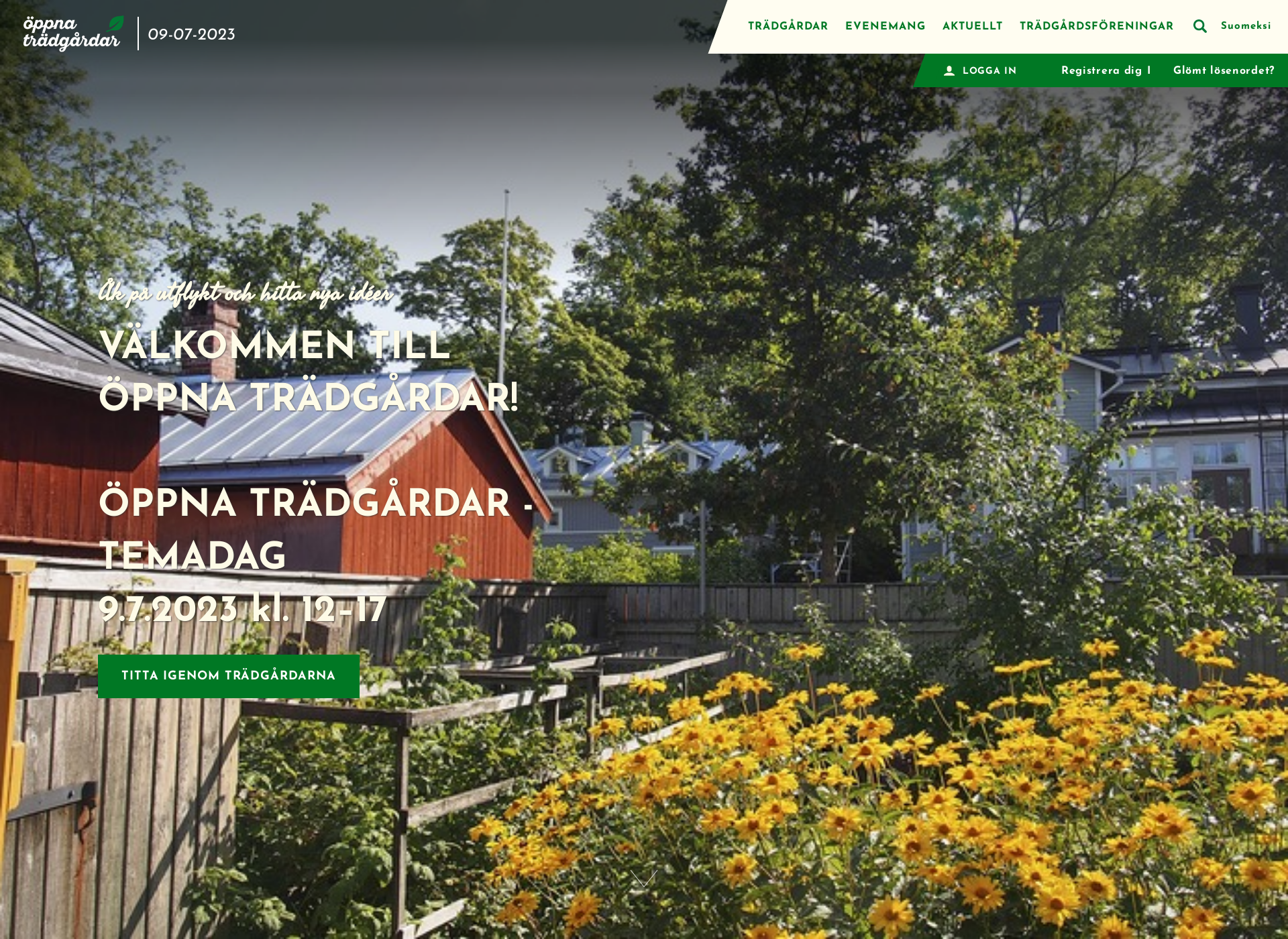 Screenshot for oppnatradgardar.fi