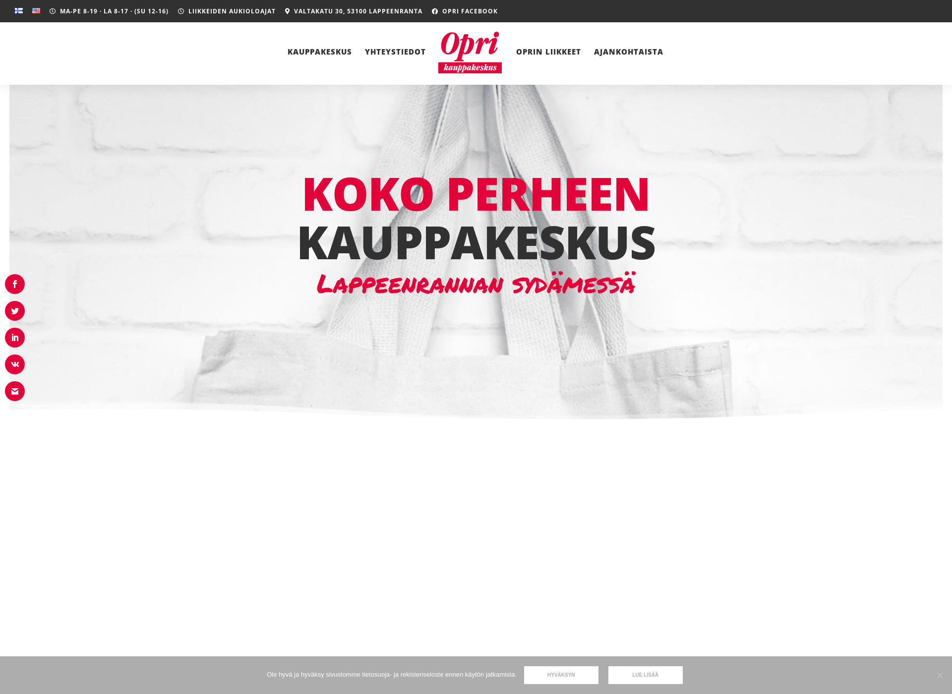 Skärmdump för opri.fi