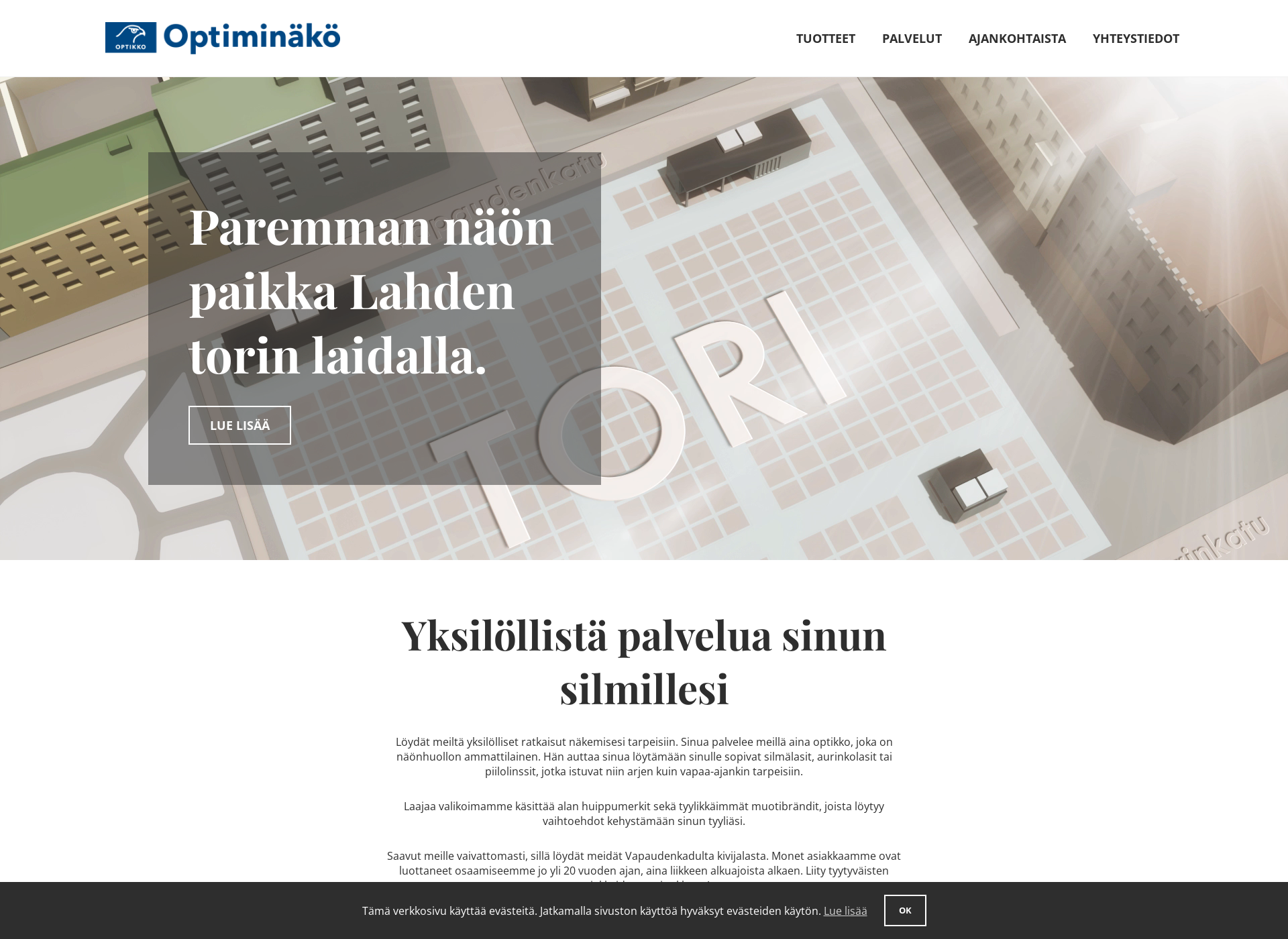 Screenshot for optiminako.fi