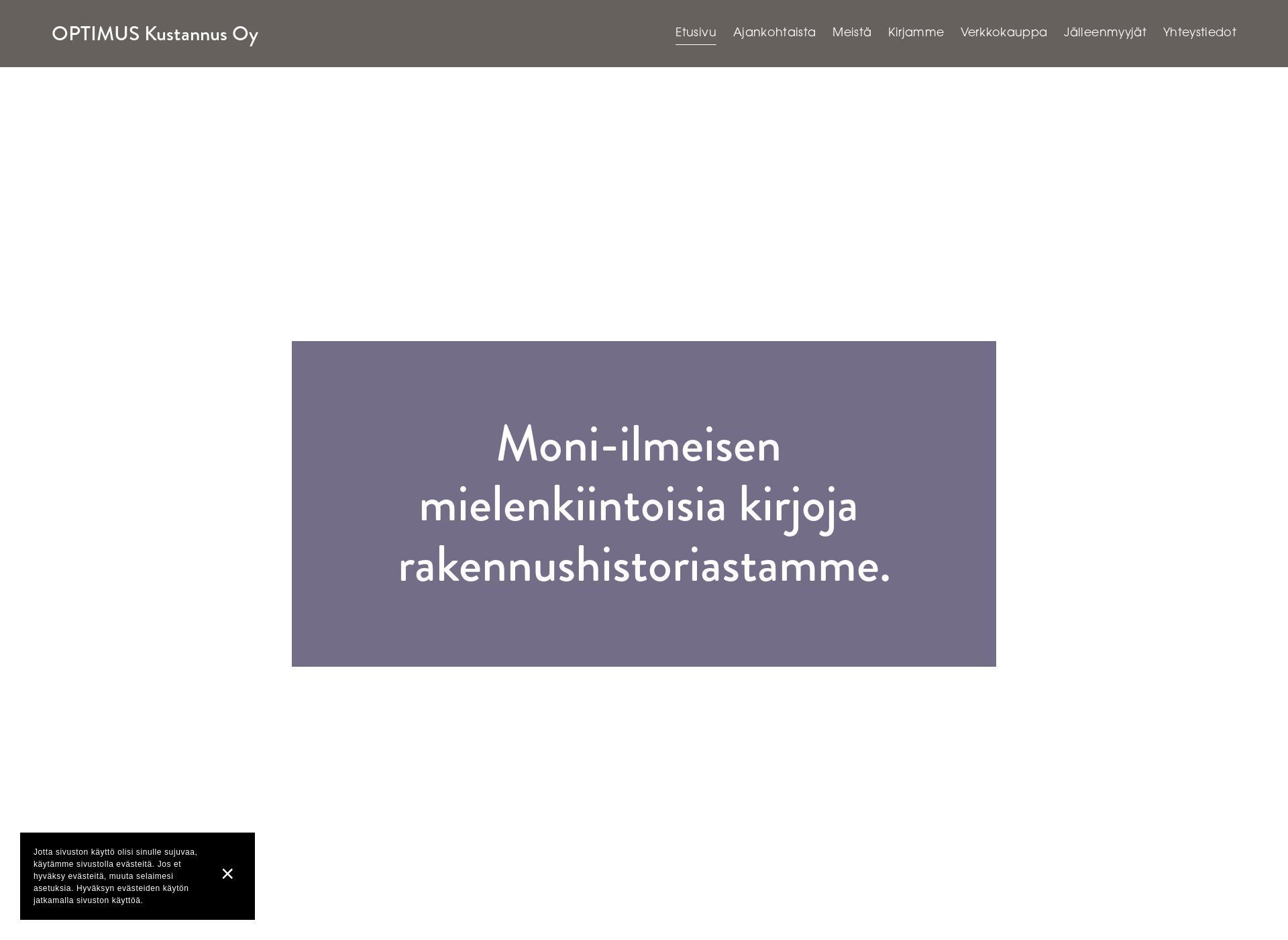 Screenshot for optimuskustannus.fi
