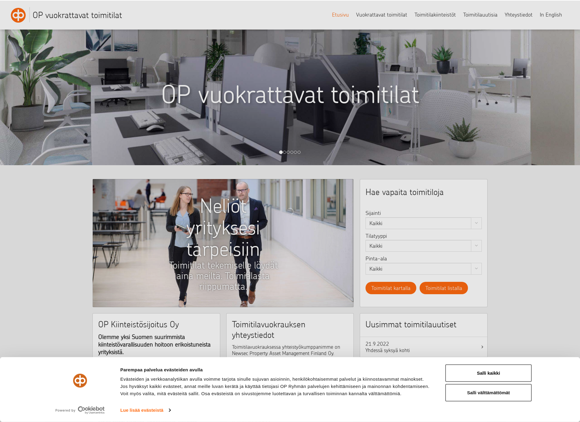 Screenshot for optoimitilat.fi
