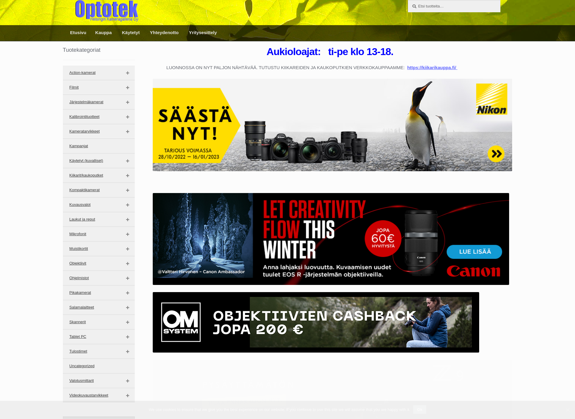 Screenshot for optotek.fi