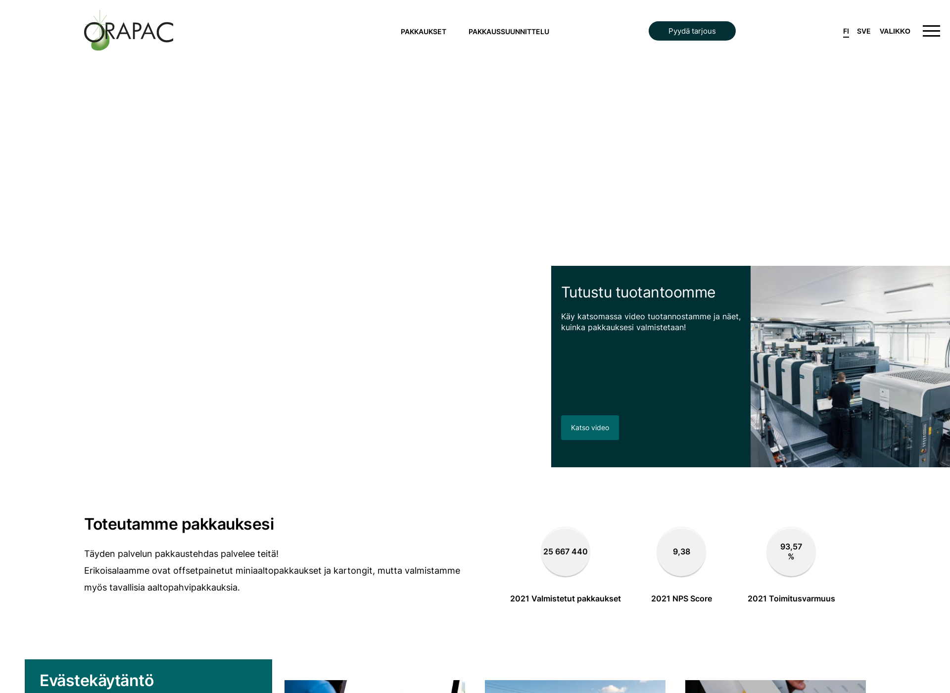 Screenshot for orapac.fi