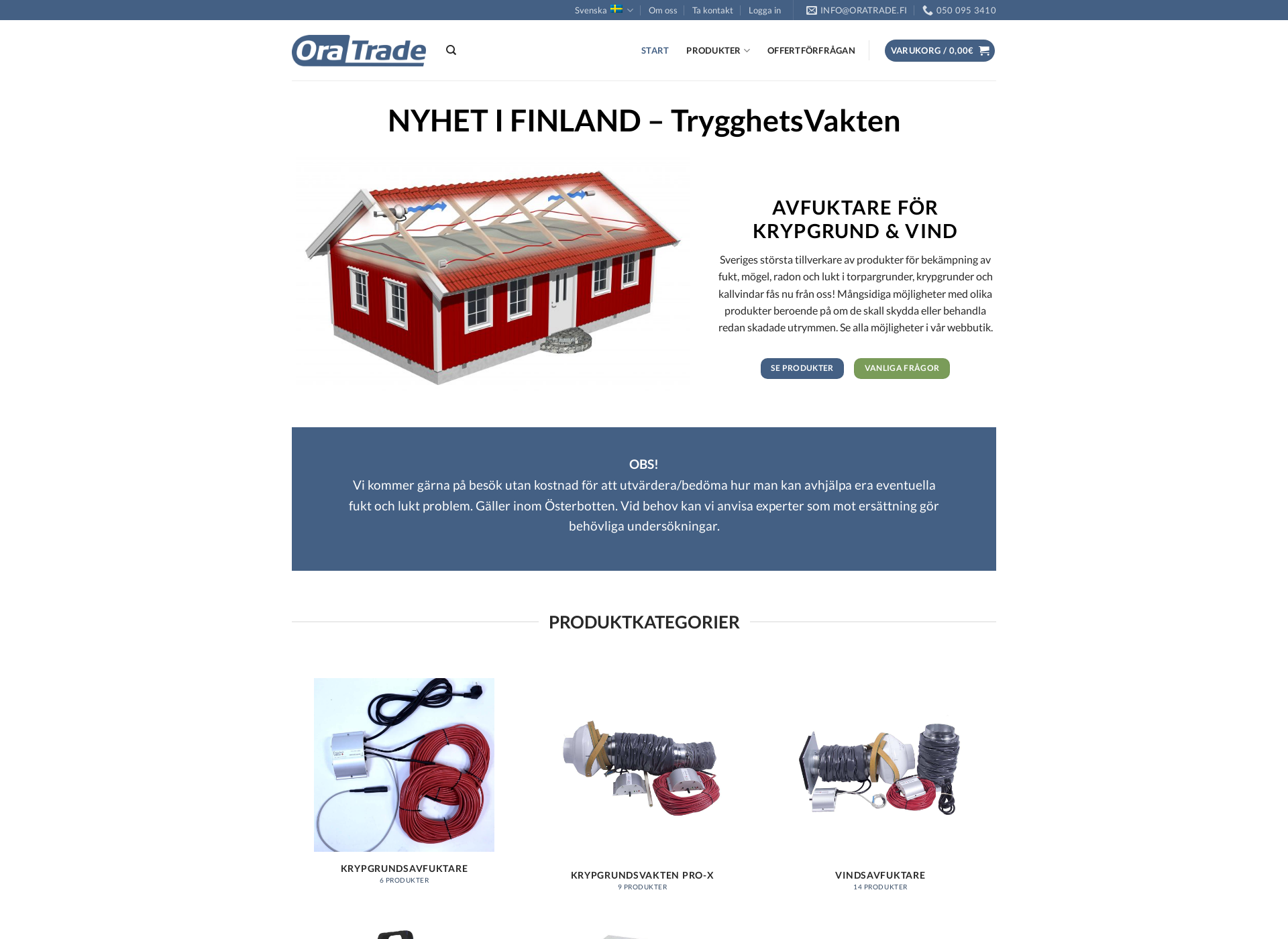 Screenshot for oratrade.fi