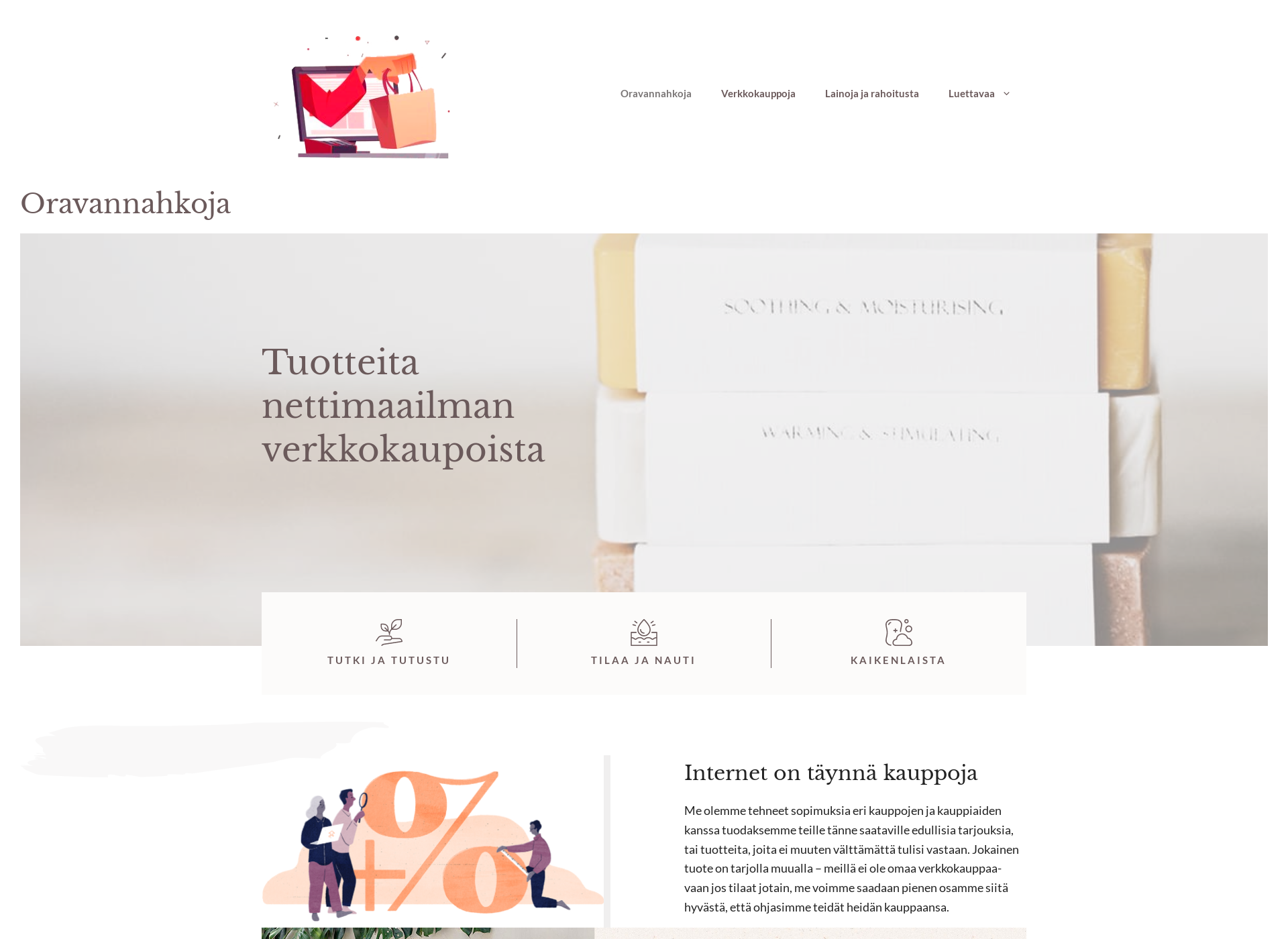 Screenshot for oravannahkoja.fi