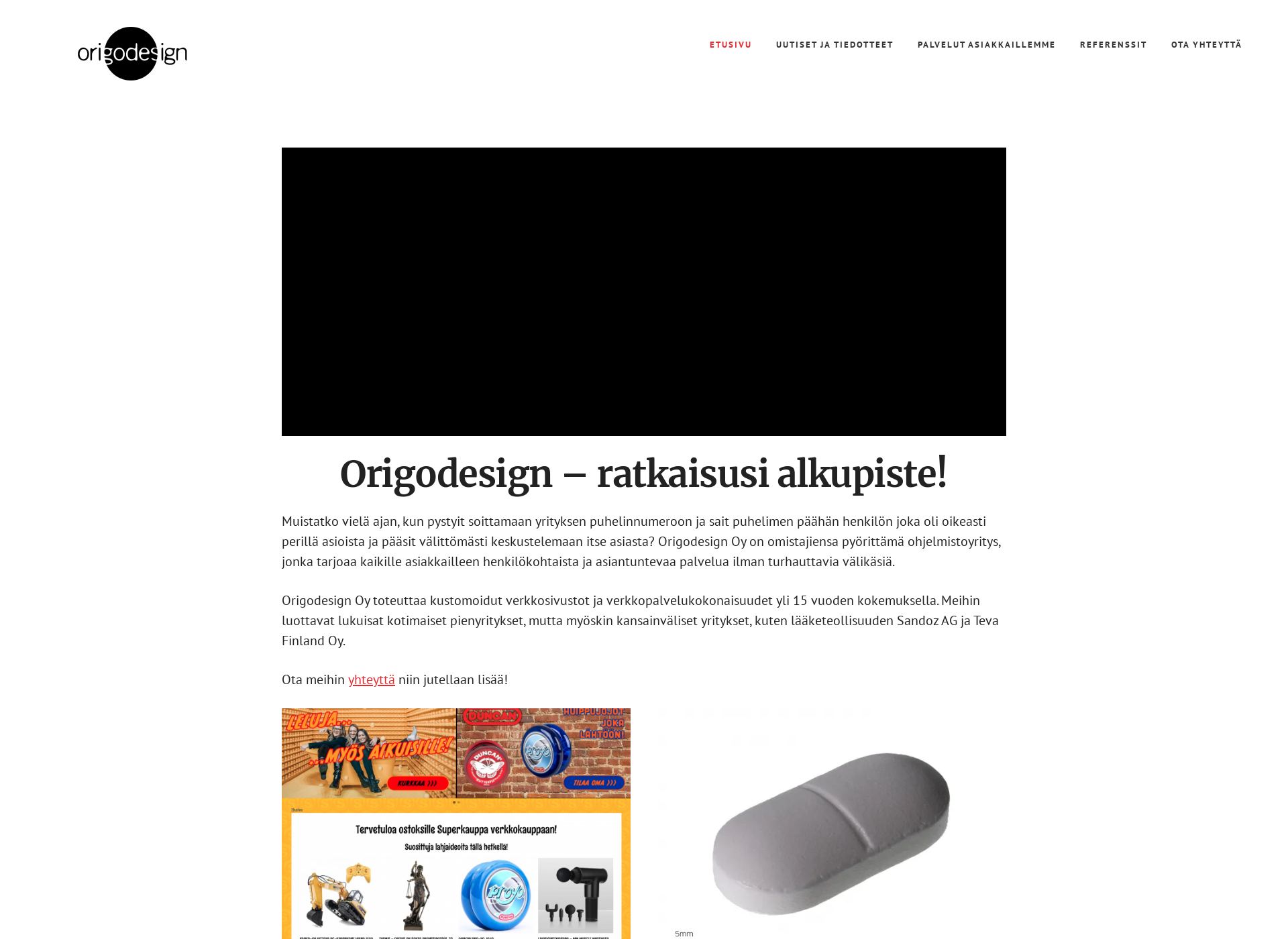 Screenshot for origodesign.fi