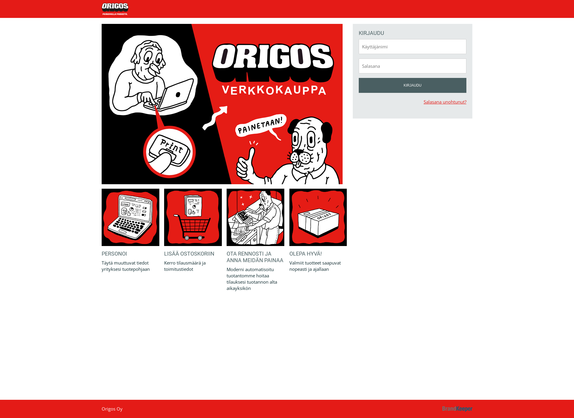 Screenshot for origos-shop.fi