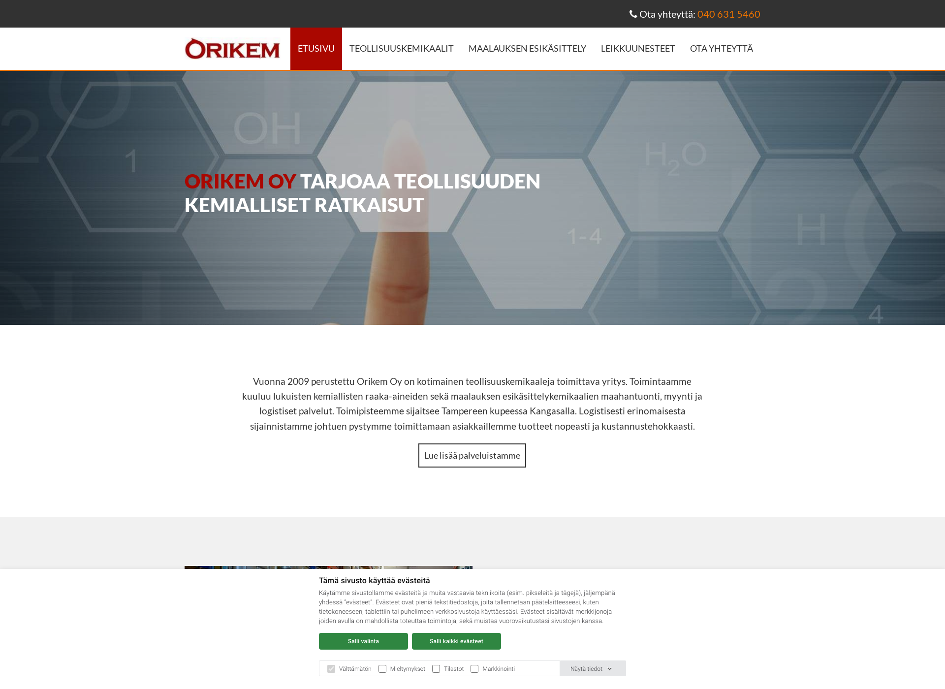 Screenshot for orikem.fi
