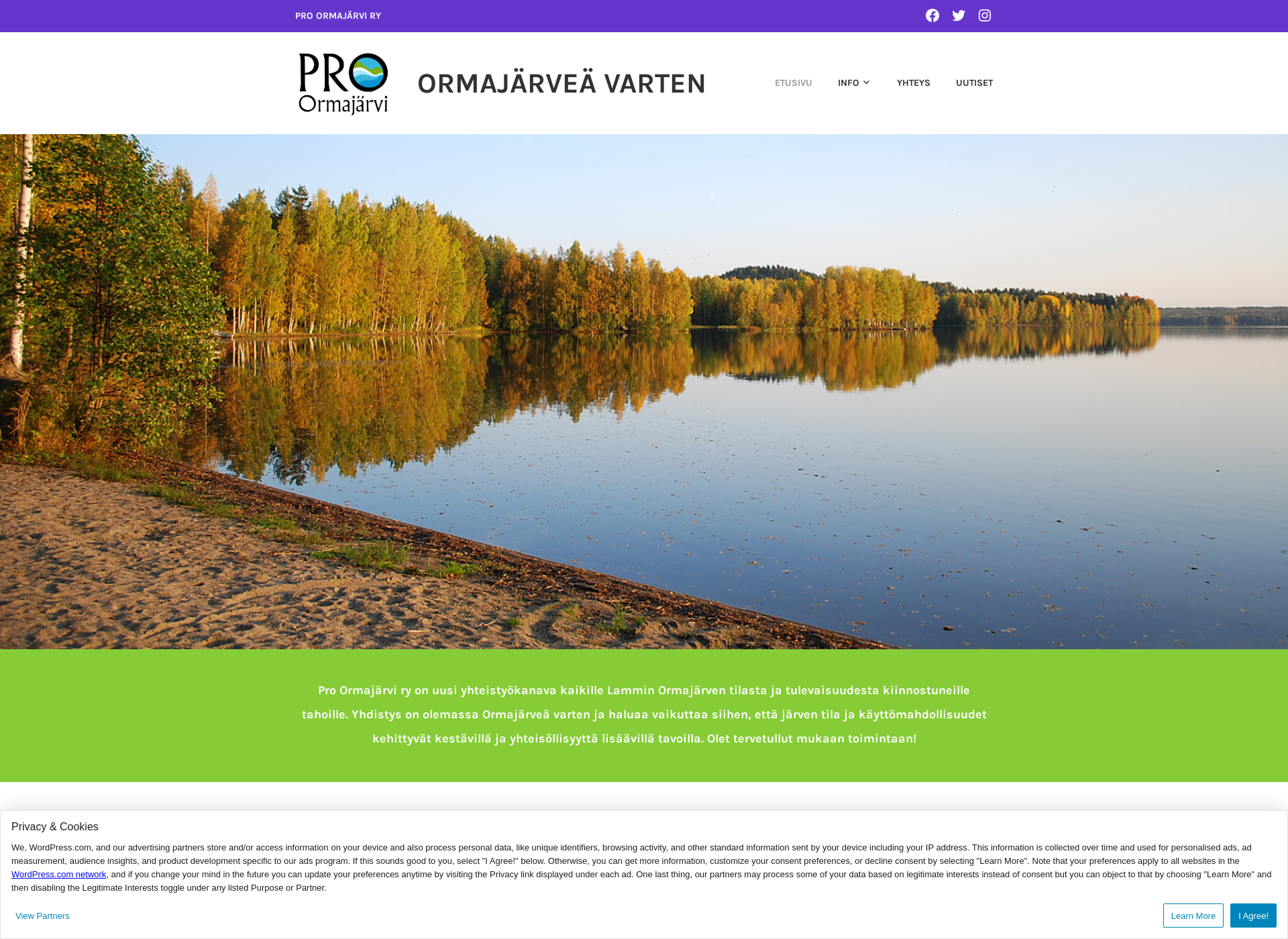 Screenshot for ormajarvi.fi
