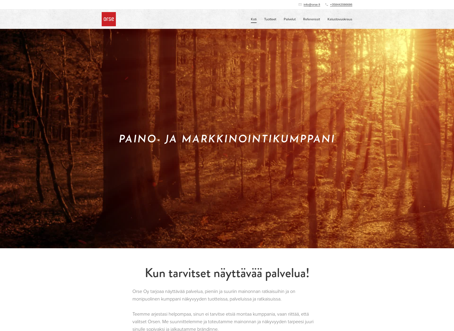 Screenshot for orse.fi