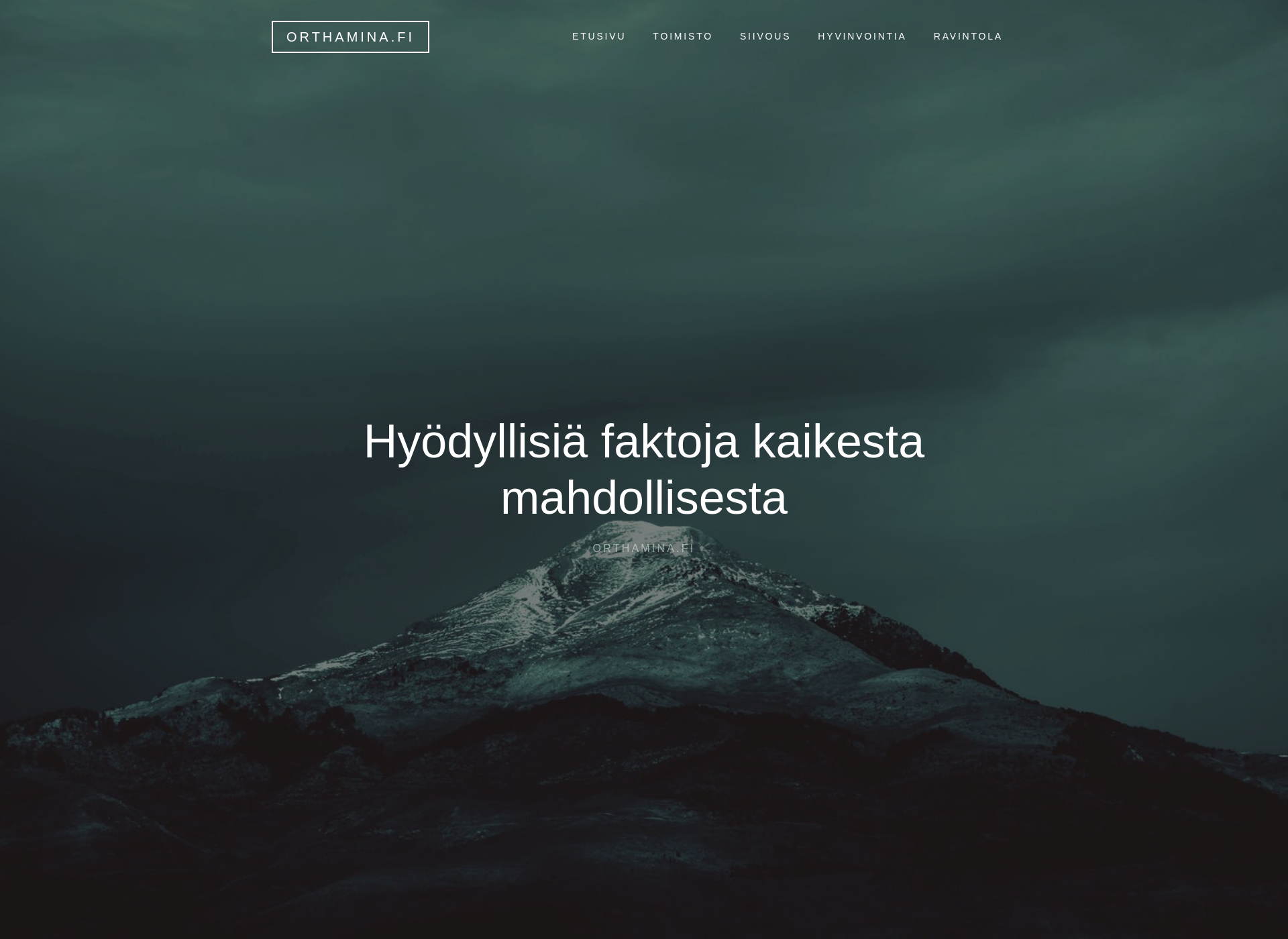 Screenshot for orthamina.fi