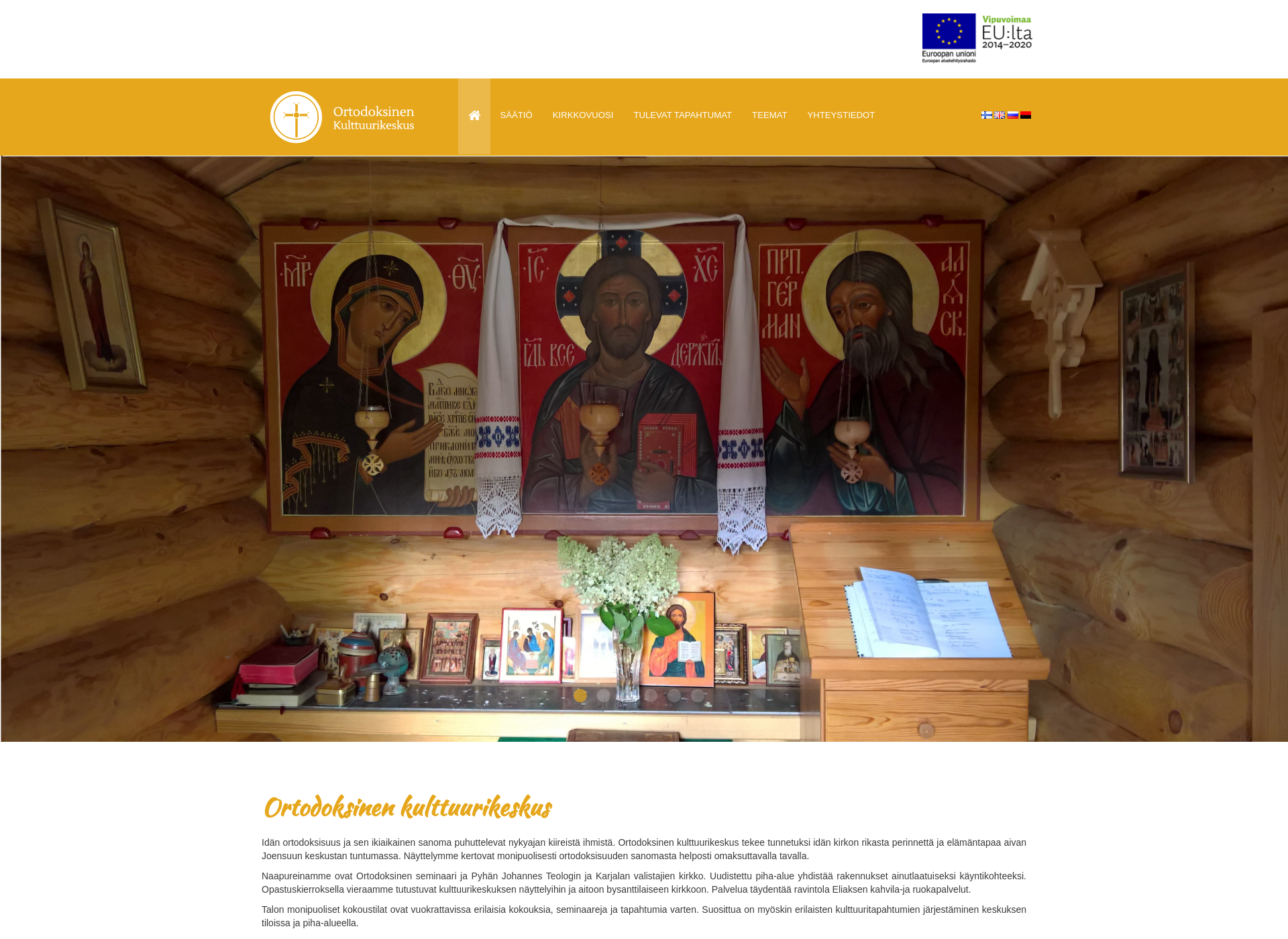 Screenshot for ortodoksinenkulttuurikeskus.fi
