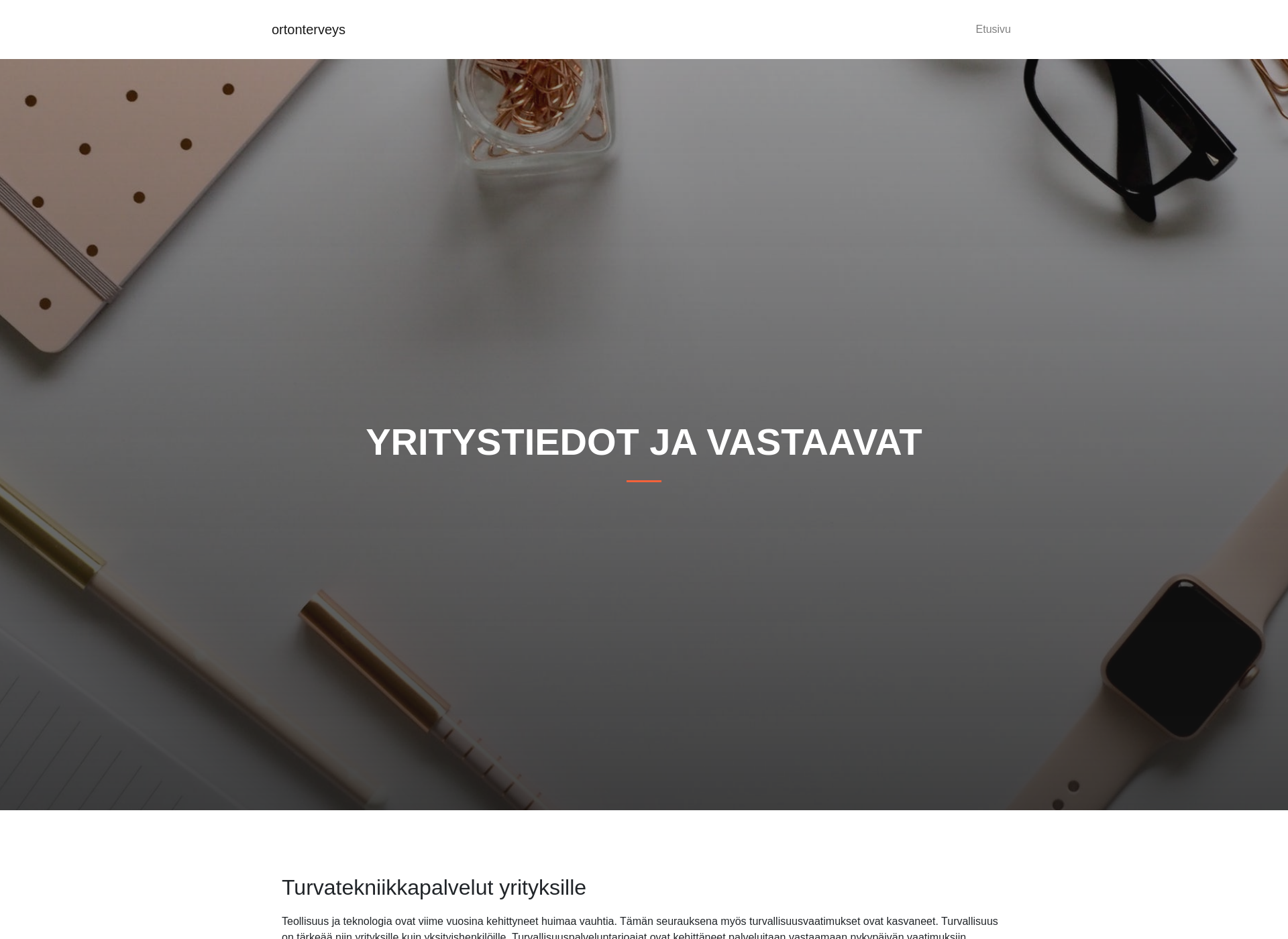 Screenshot for ortonterveyspuisto.fi