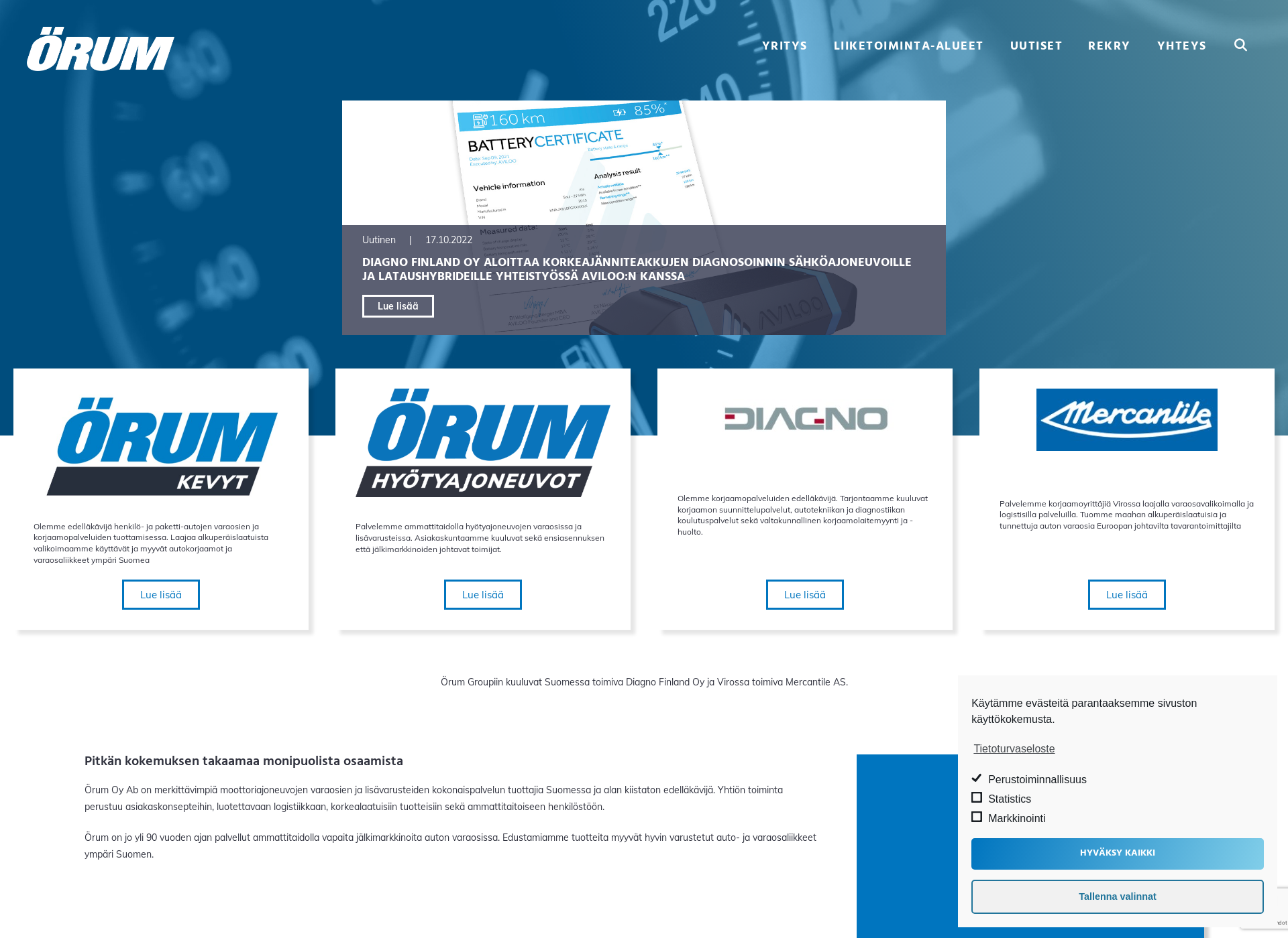 Screenshot for orum.fi