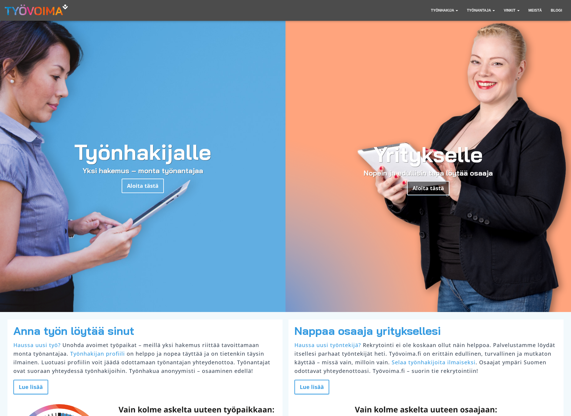 Screenshot for osaajapooli.fi