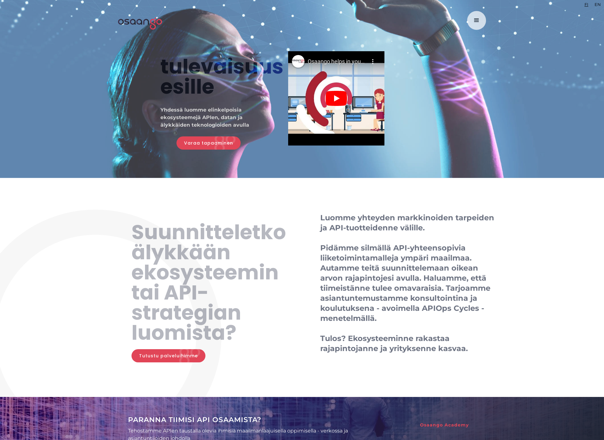 Screenshot for osaango.fi