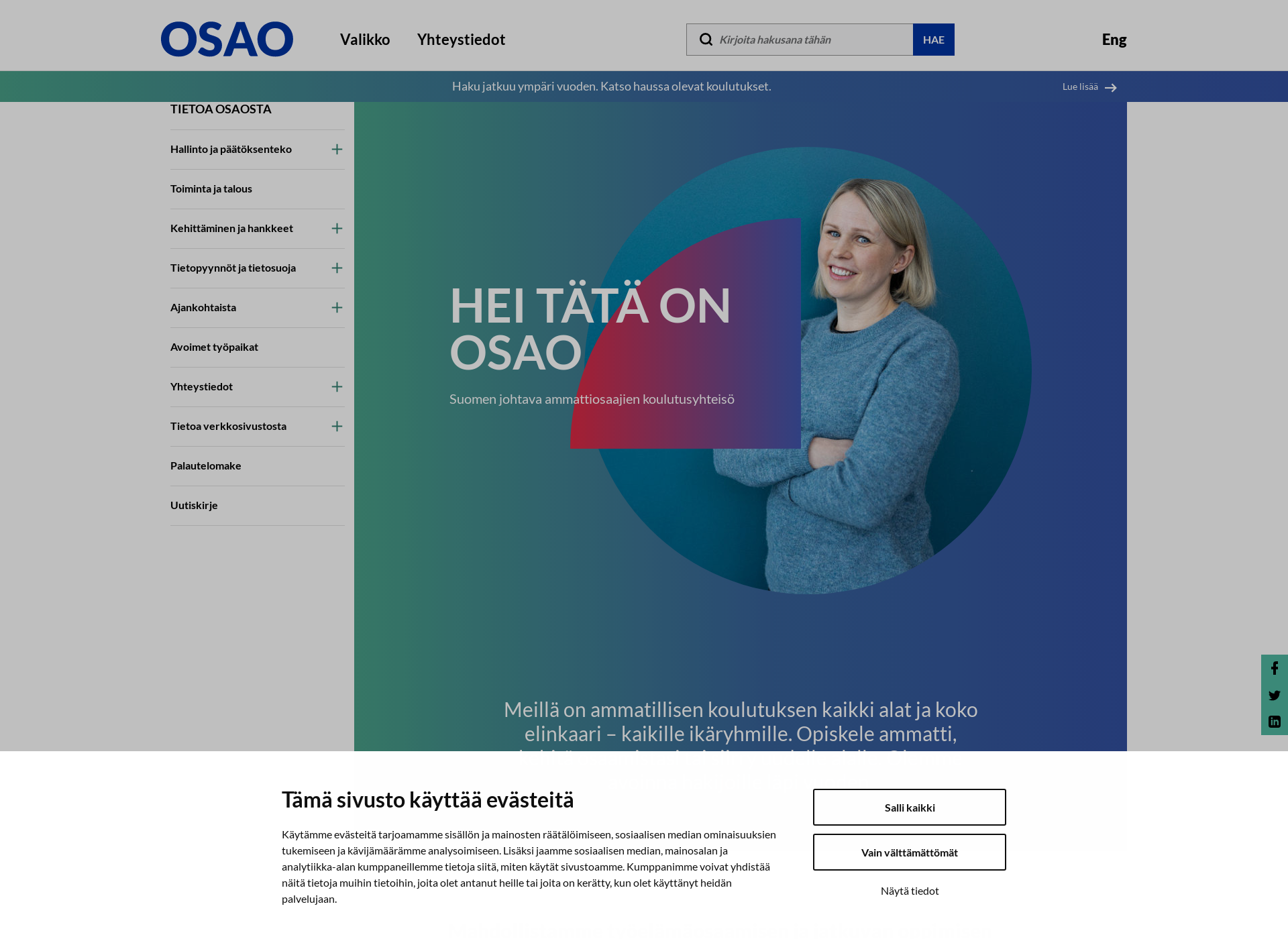 Screenshot for osekk.fi
