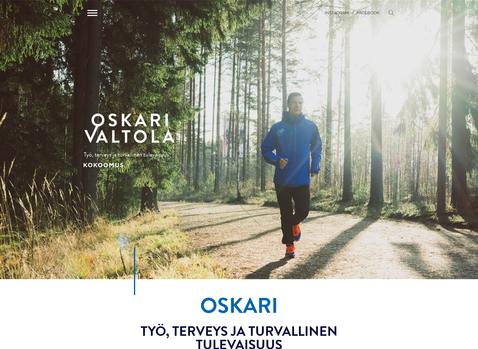 Screenshot for oskarivaltola.fi
