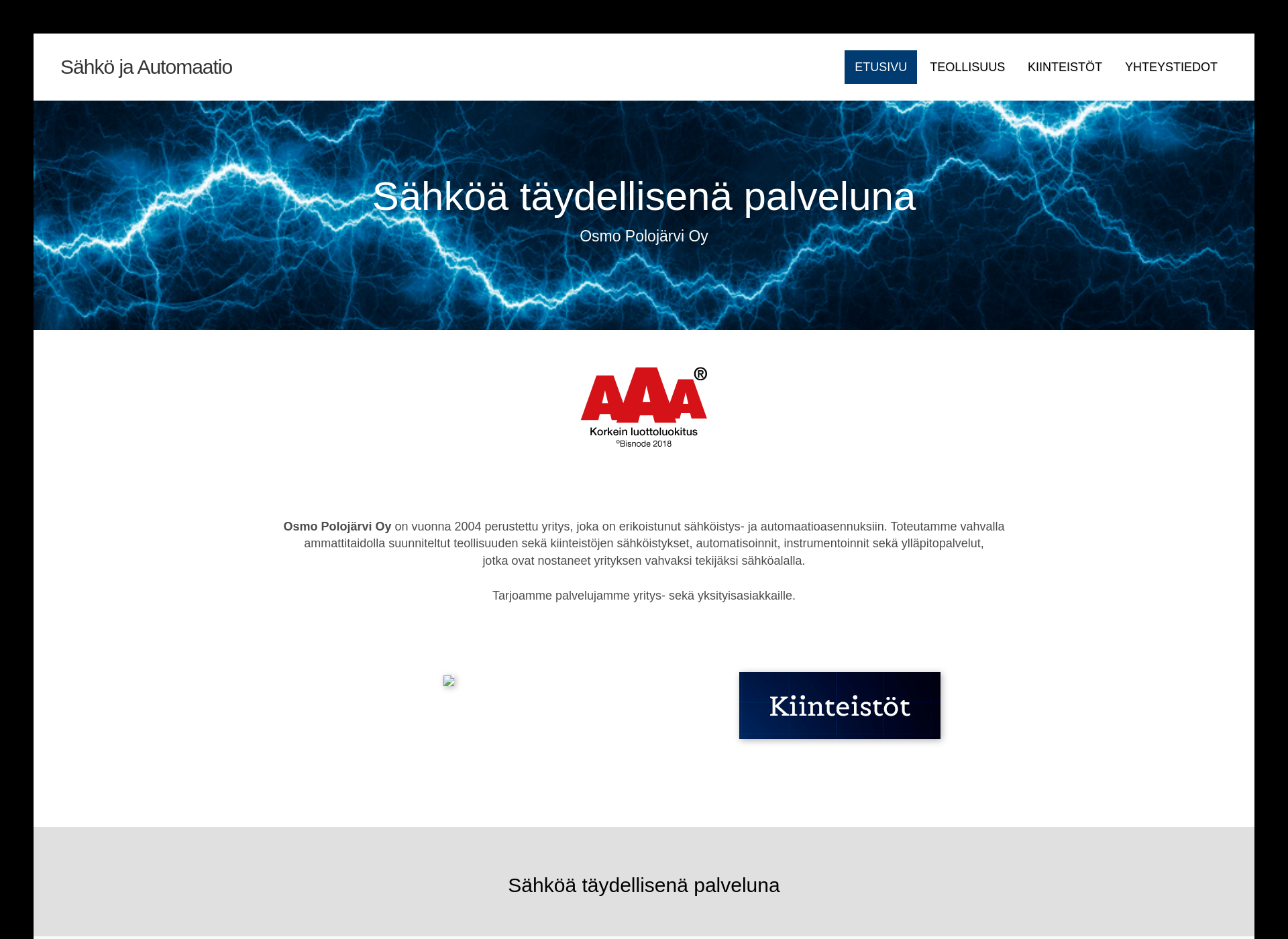 Screenshot for osmopolojarvi.fi