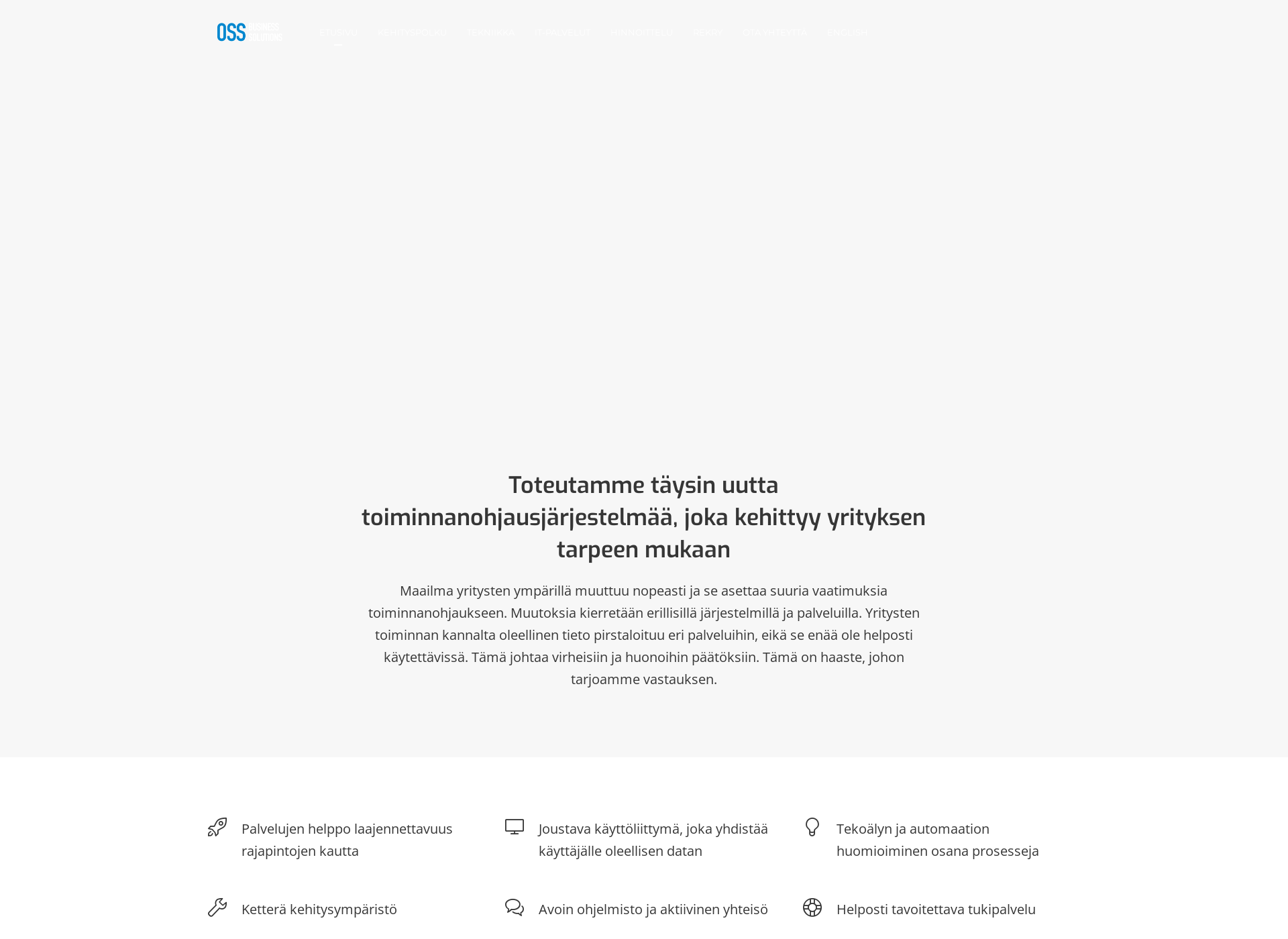 Screenshot for oss-solutions.fi