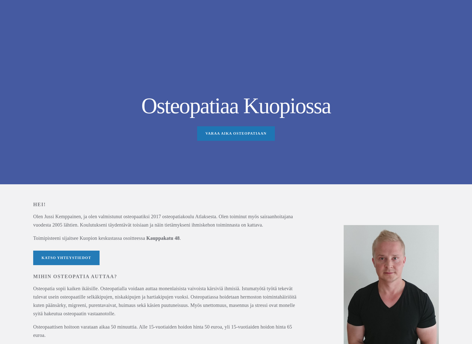 Screenshot for osteopaattijussik.fi