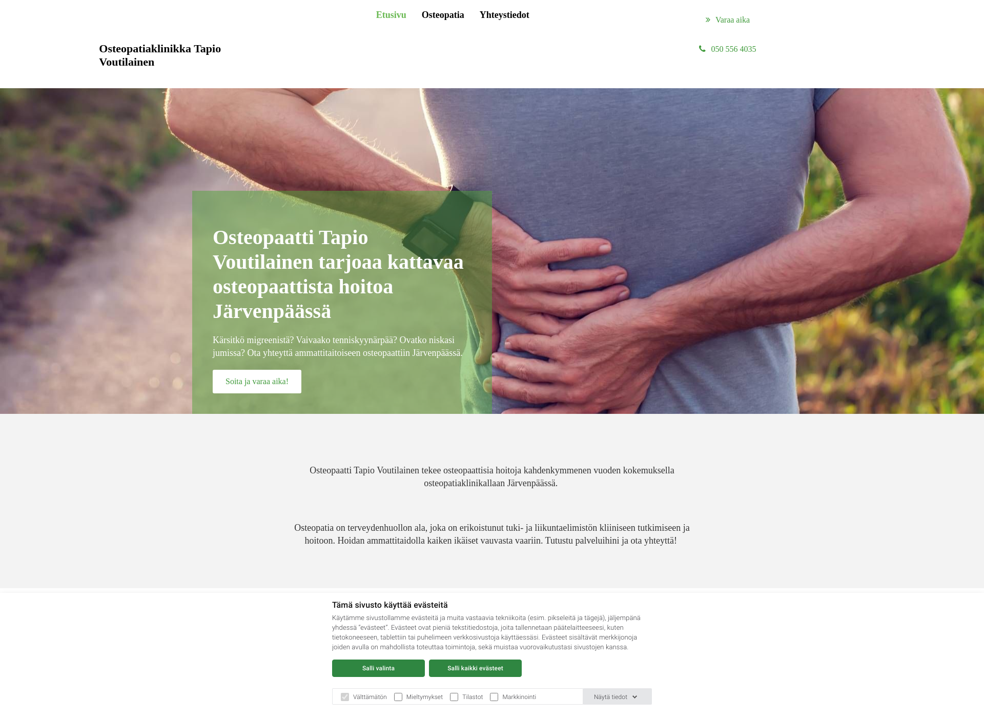 Screenshot for osteopaattinen.fi