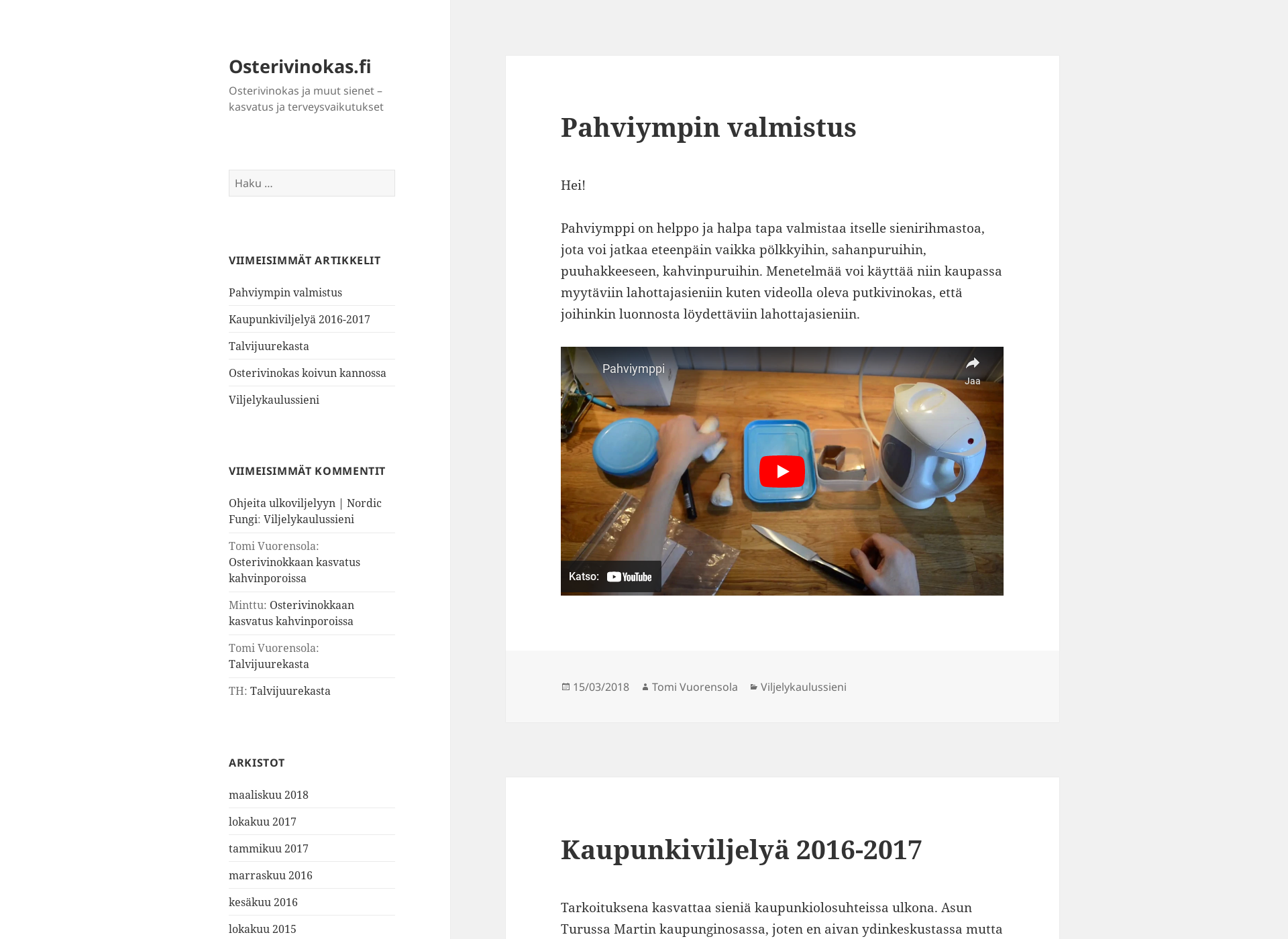 Screenshot for osterivinokas.fi