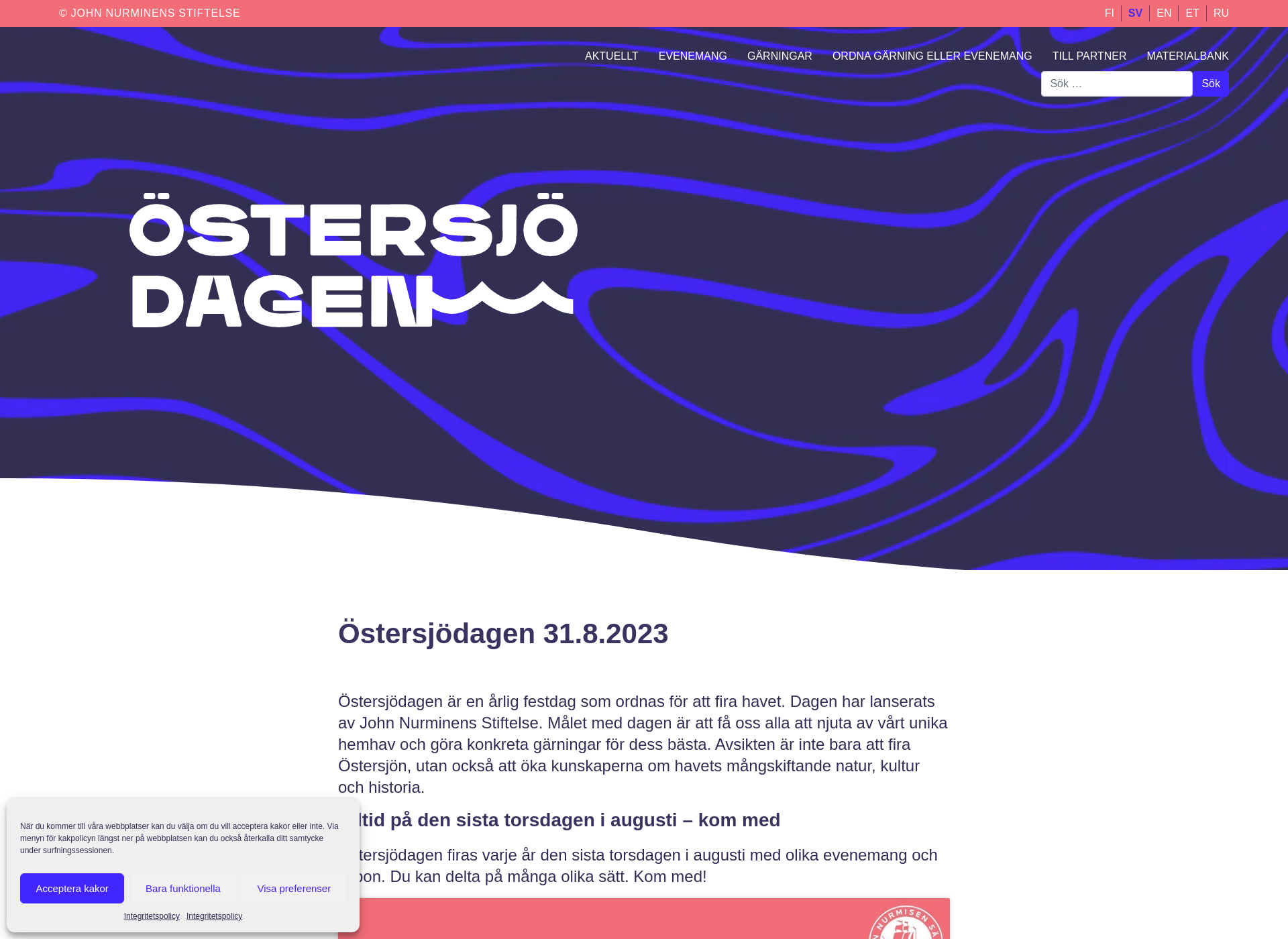 Screenshot for ostersjodagen.fi