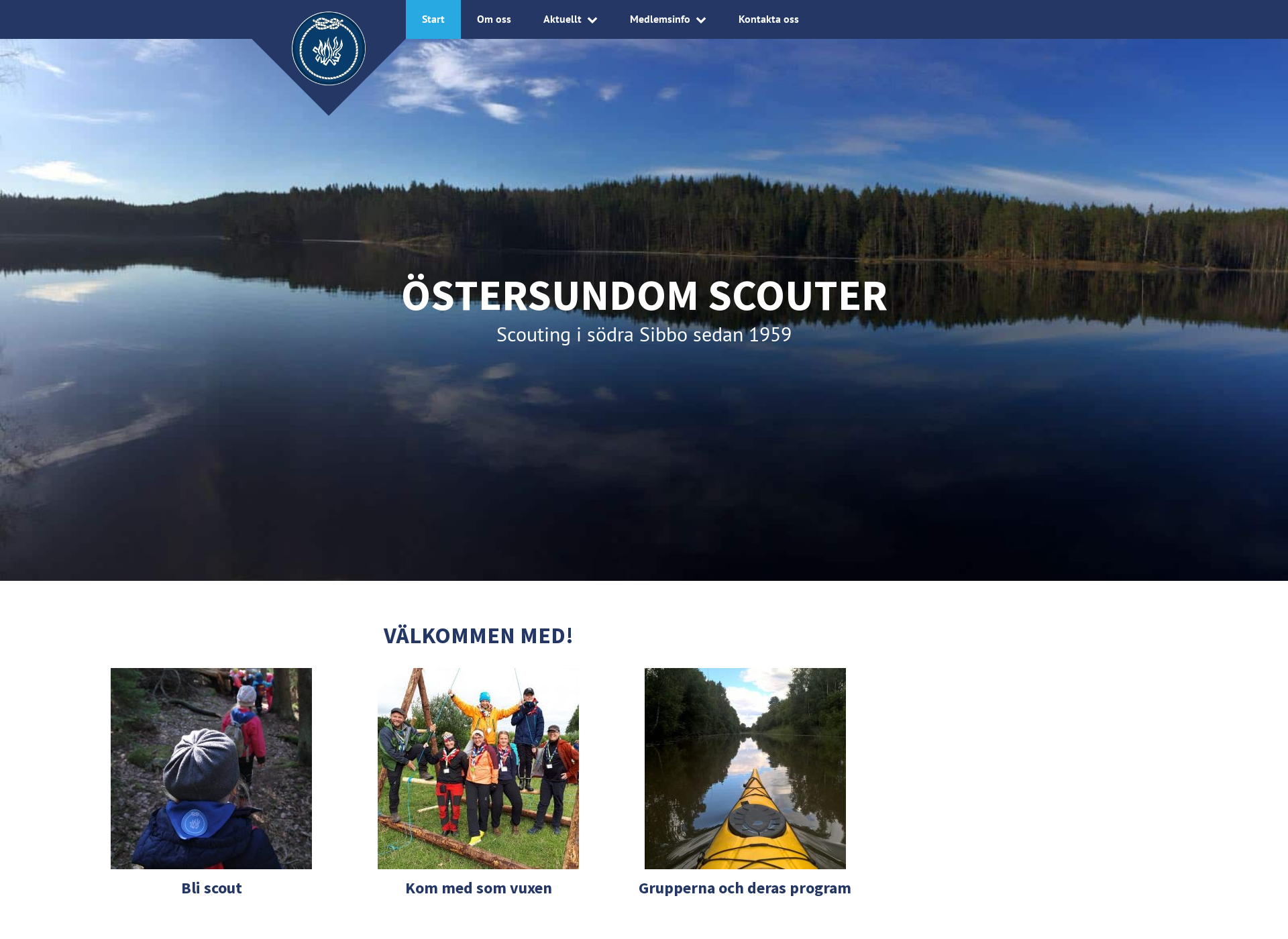 Skärmdump för ostersundomscouter.fi