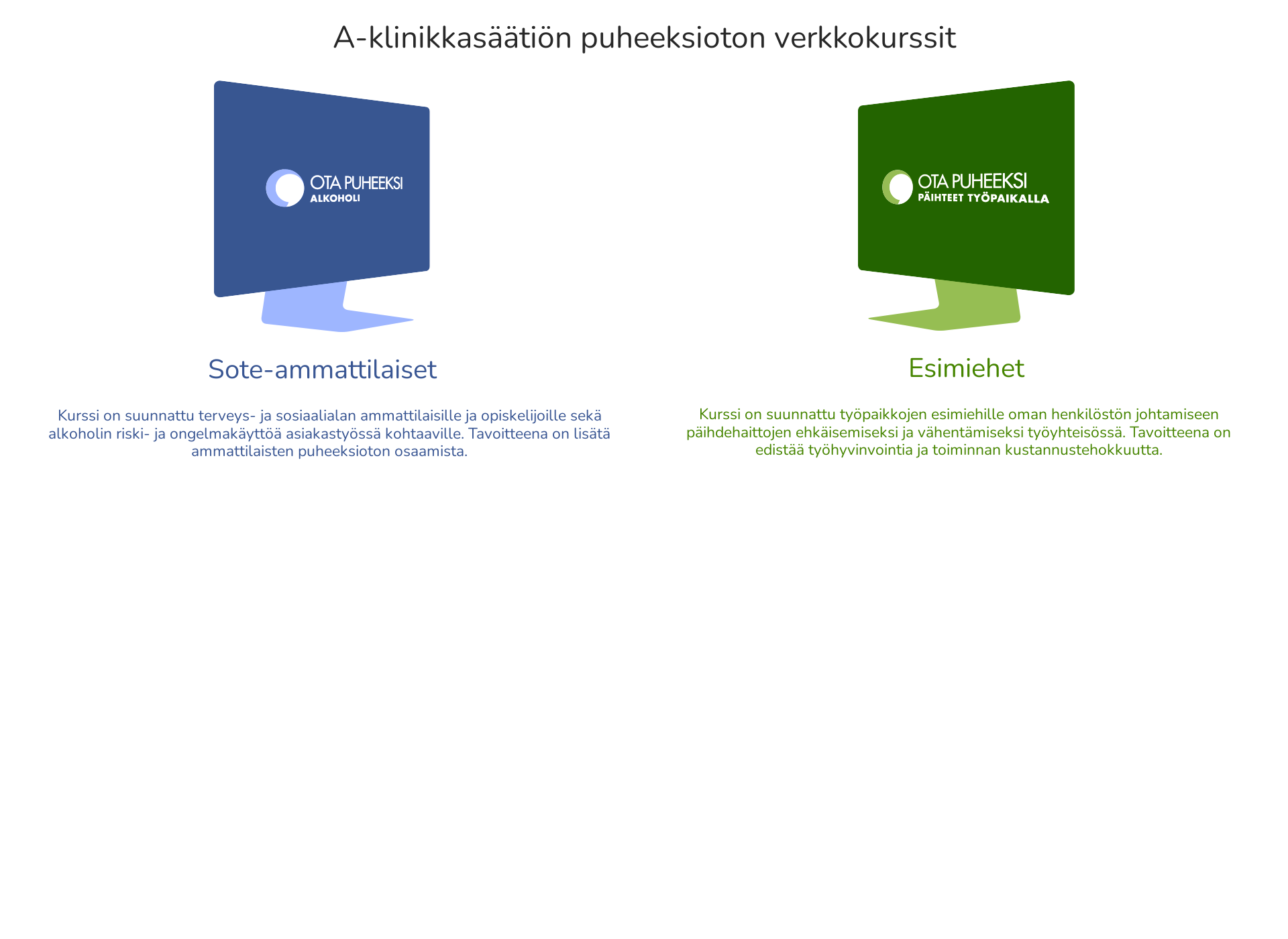 Skärmdump för otapuheeksi.fi