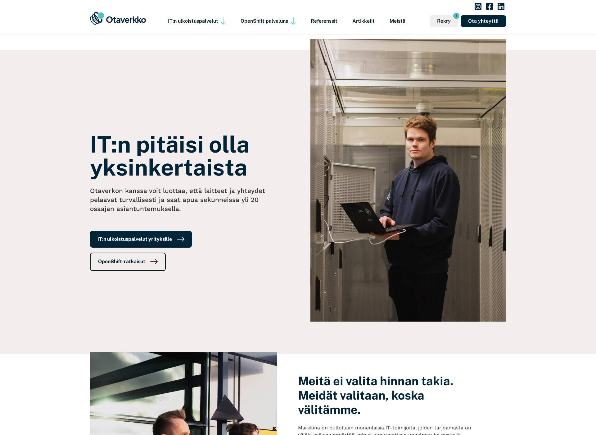 Screenshot for otaverkko.fi