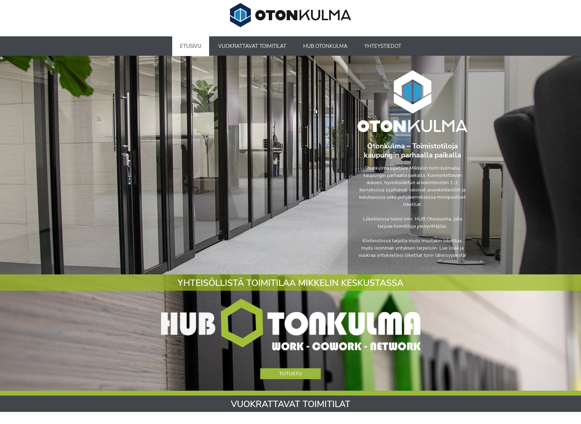 Skärmdump för otonkulma.fi