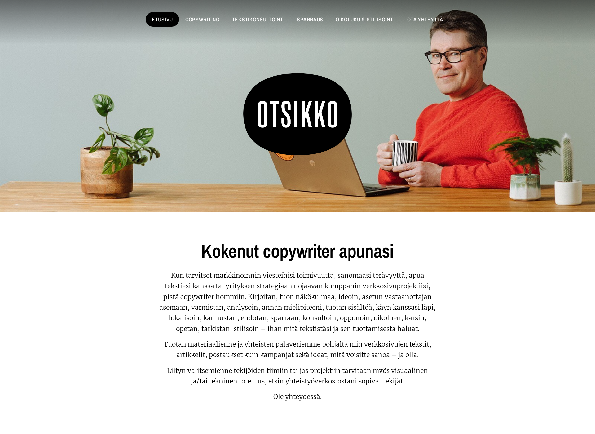 Screenshot for otsikko.fi